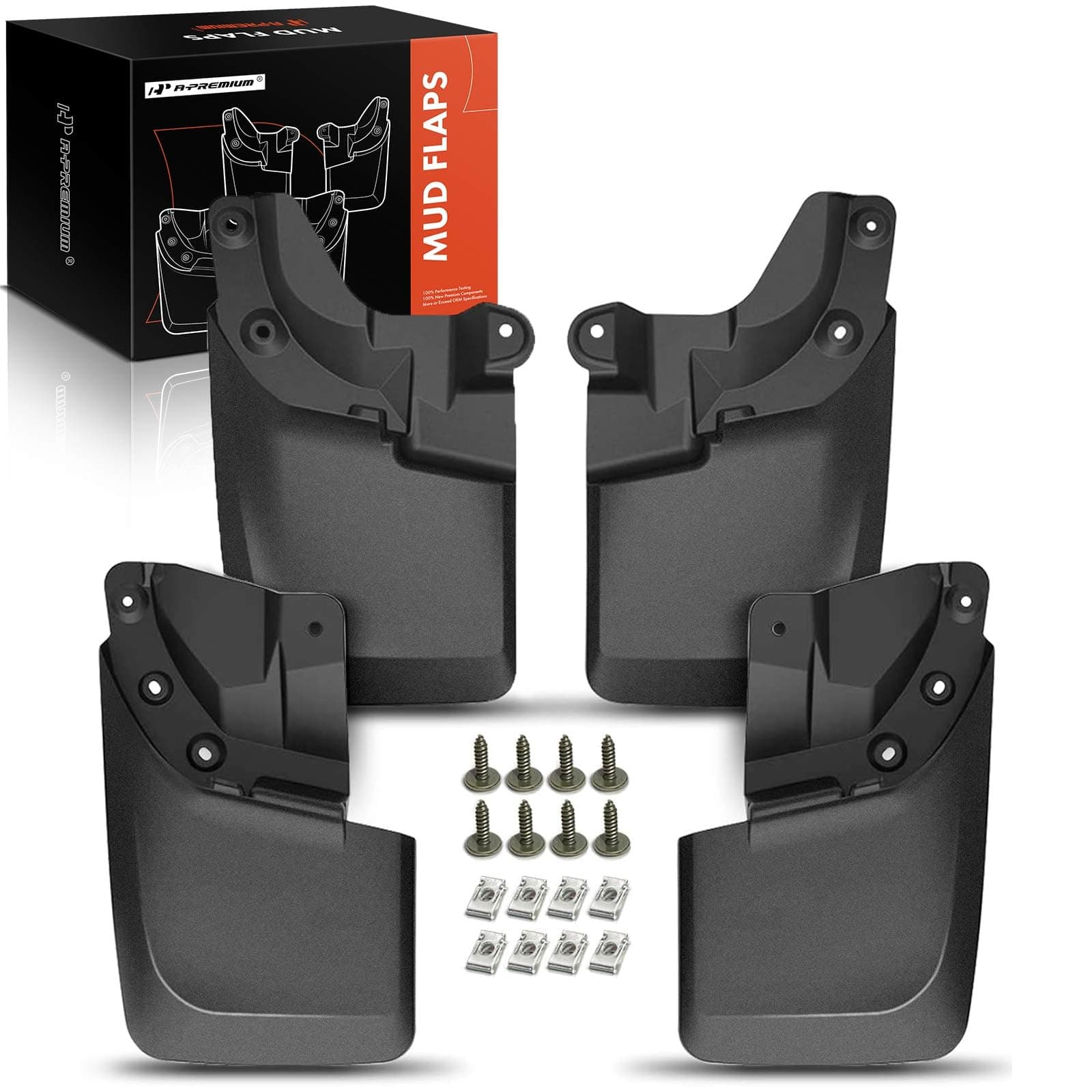 Mud Flaps for Toyota Tacoma 2016-2023, No Drilling Required Splash Guards with Hardware Accessories, 4 Pack Front and Rear Mud Guards (Doesn't Fit SR Model)