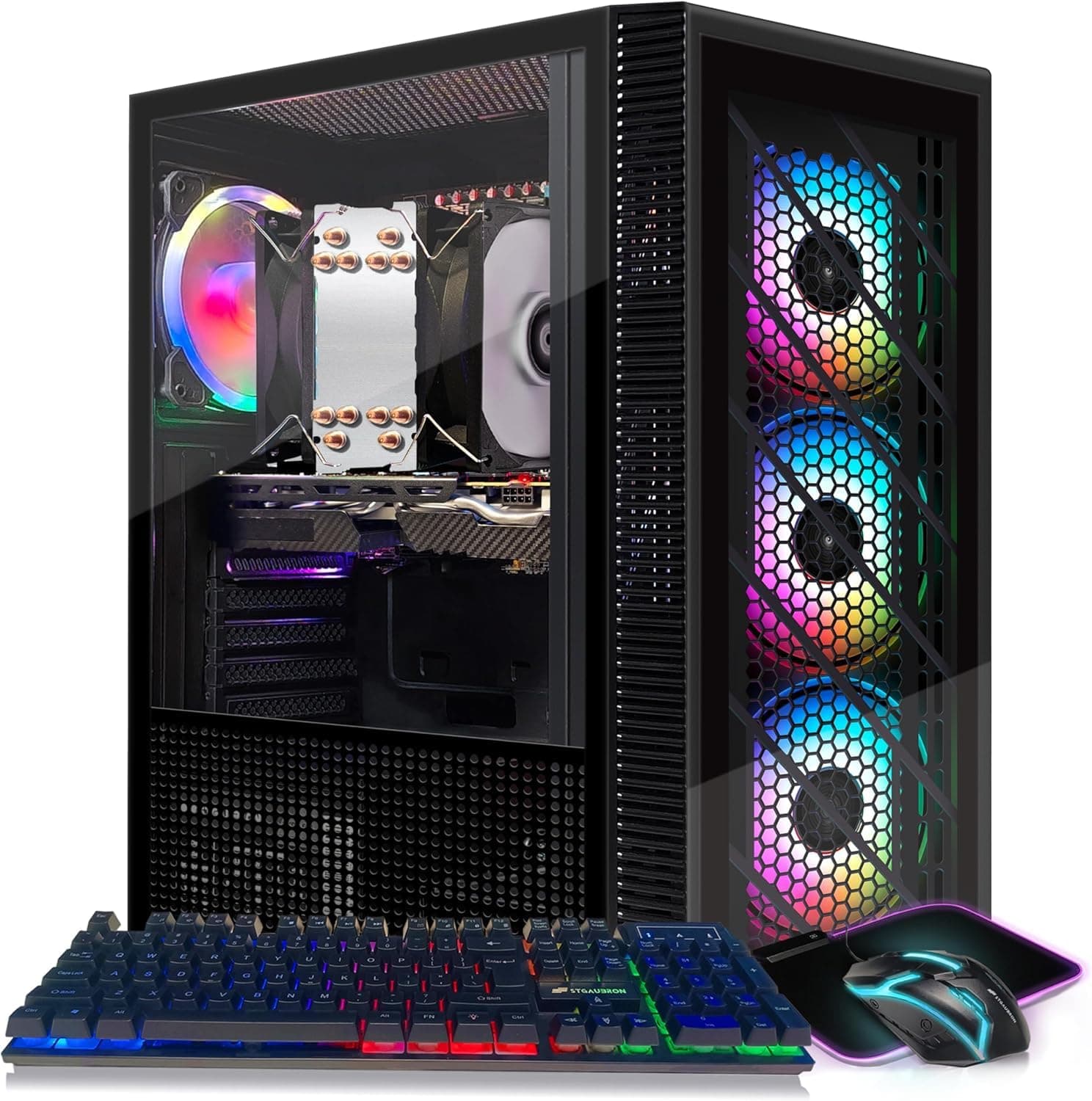STGAubron Gaming PC Computer Desktop, Radeon RX 590 8GB, Intel i7 Xeon E5 up ...