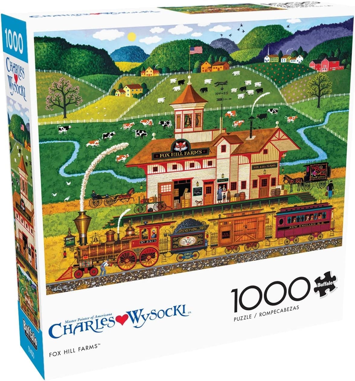 Charles Wysocki - Fox Hill Farms - 1000 Piece Jigsaw Puzzle