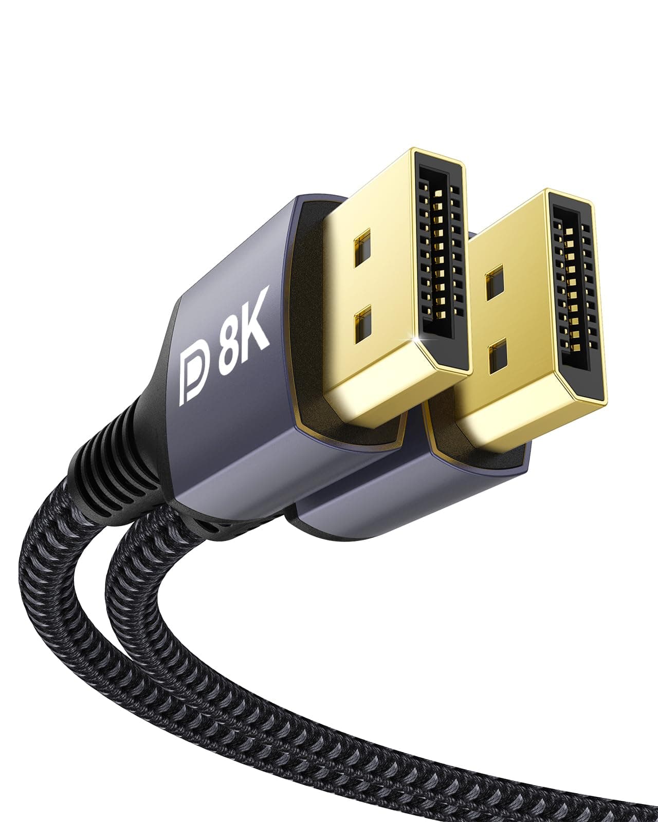 DisplayPort Cable 1.4 240Hz 2M/6.6FT DP1.4 Support 8K@60Hz 4K@60Hz/144Hz/120Hz 5K@60Hz/120hz 2K@165Hz/240Hz FreeSync G-Sync 32.4Gbps HDR10 Display Port Lead for Gaming Monitor