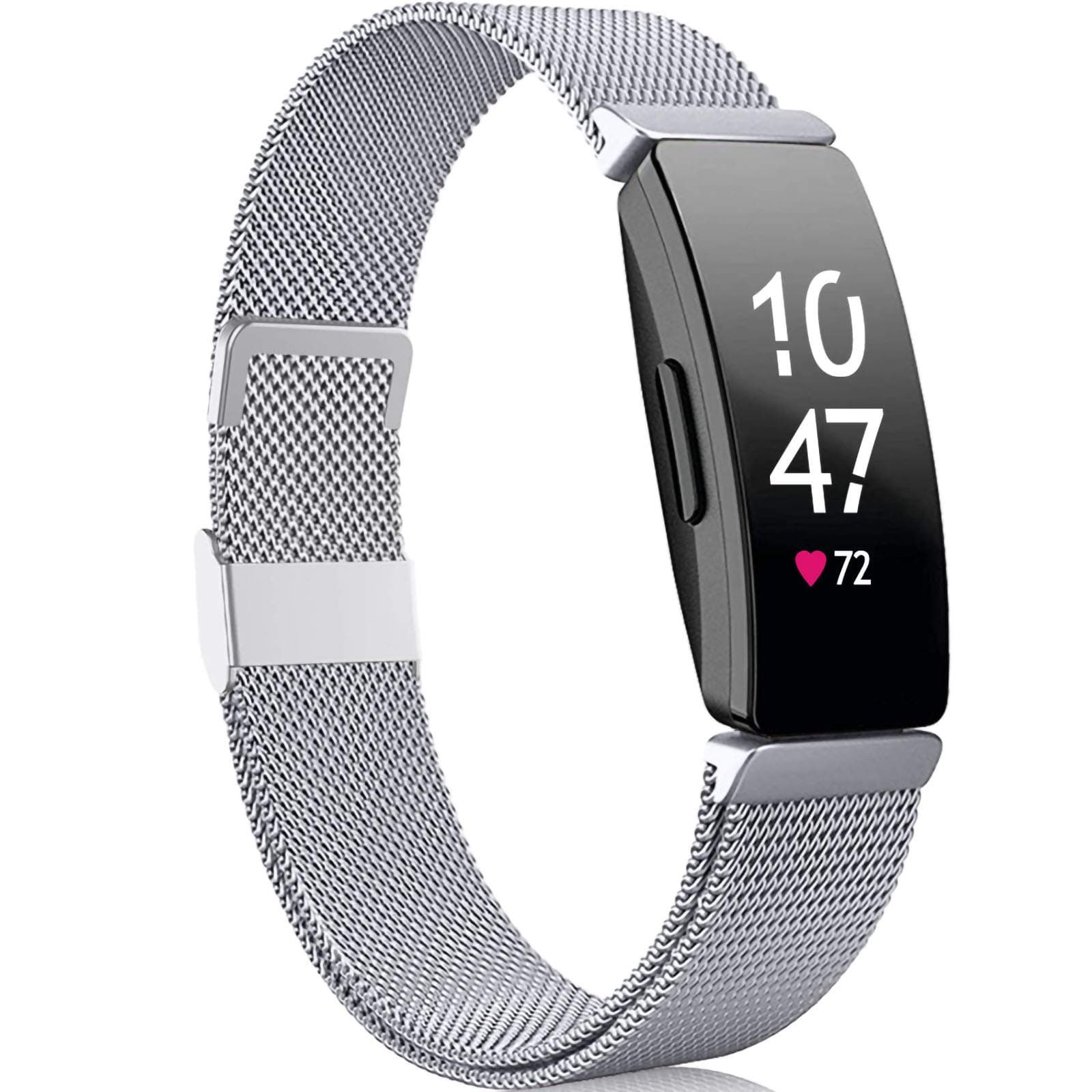 Compatible with Fitbit Inspire Bracelet/Fitbit Inspire 2 Bracelet/Fitbit Inspire HR Bracelet, Metal Stainless Steel Bracelet Compatible for Fitbit Ace 2, for Women Small Large