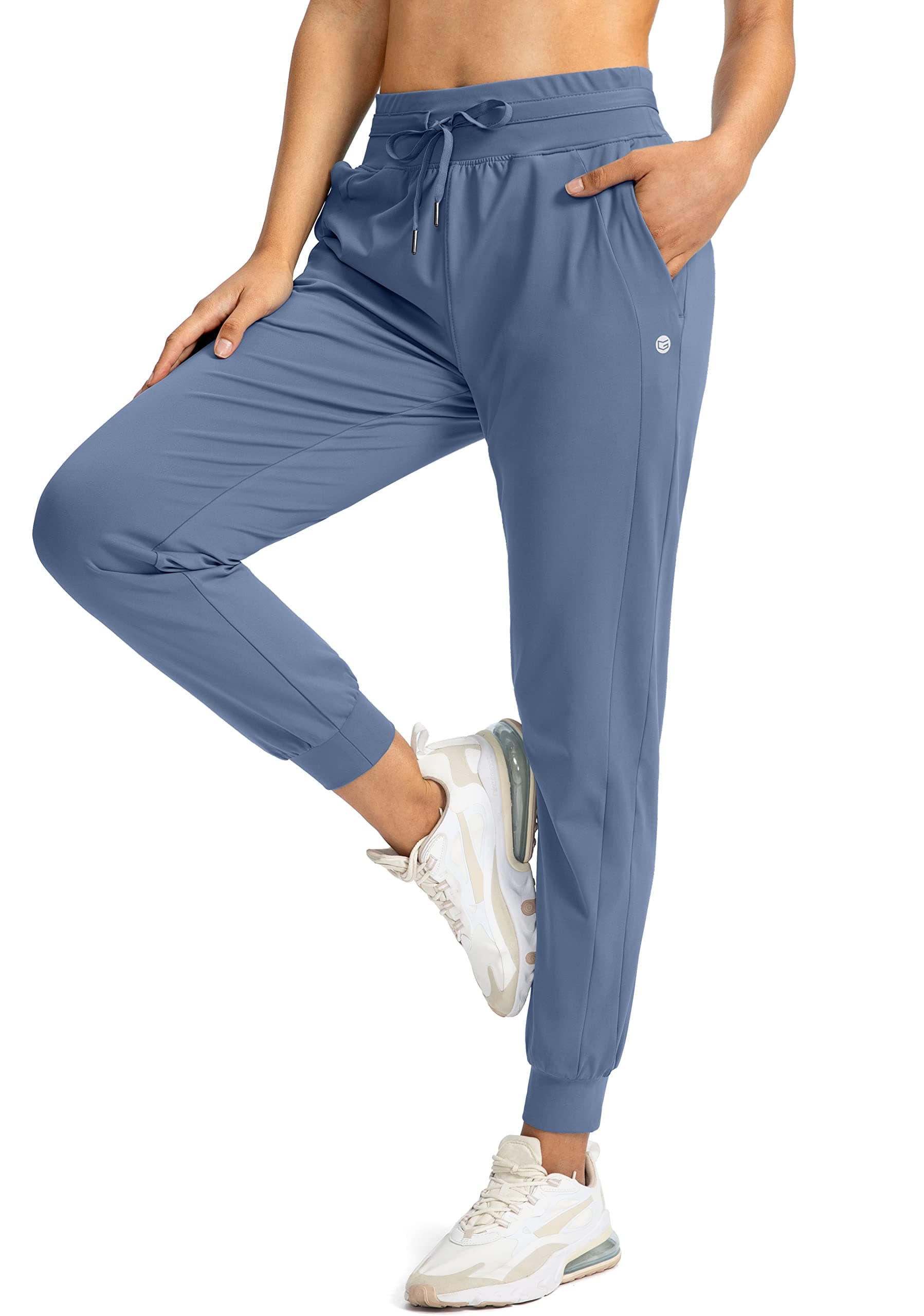 G GradualWomen's Joggers Pants with Zipper Pockets High Waisted Athletic Tapered Sweatpants for Women Workout Lounge