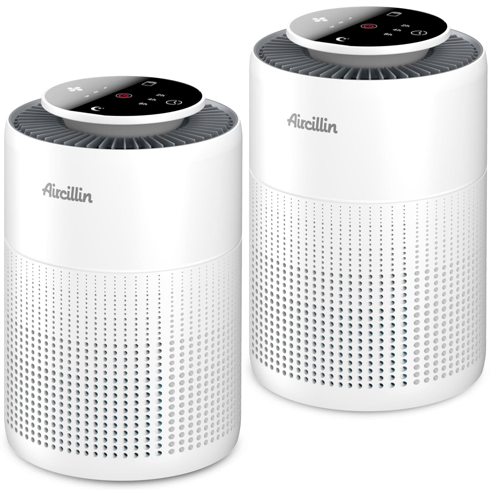 – 2 Pack Air Purifiers for Home with HEPA Filters, Portable Air Purifier with Nightlight Speed Control, For Bedroom Living Room, 24dB Filtration System, AP070B