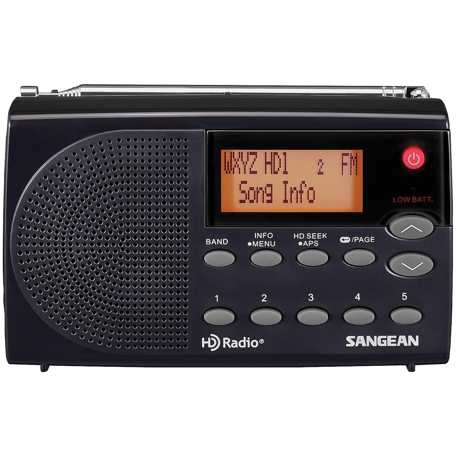 Hdr-14 Hd Radio/Fm Stereo/Am Portable Radio, Standart, Black