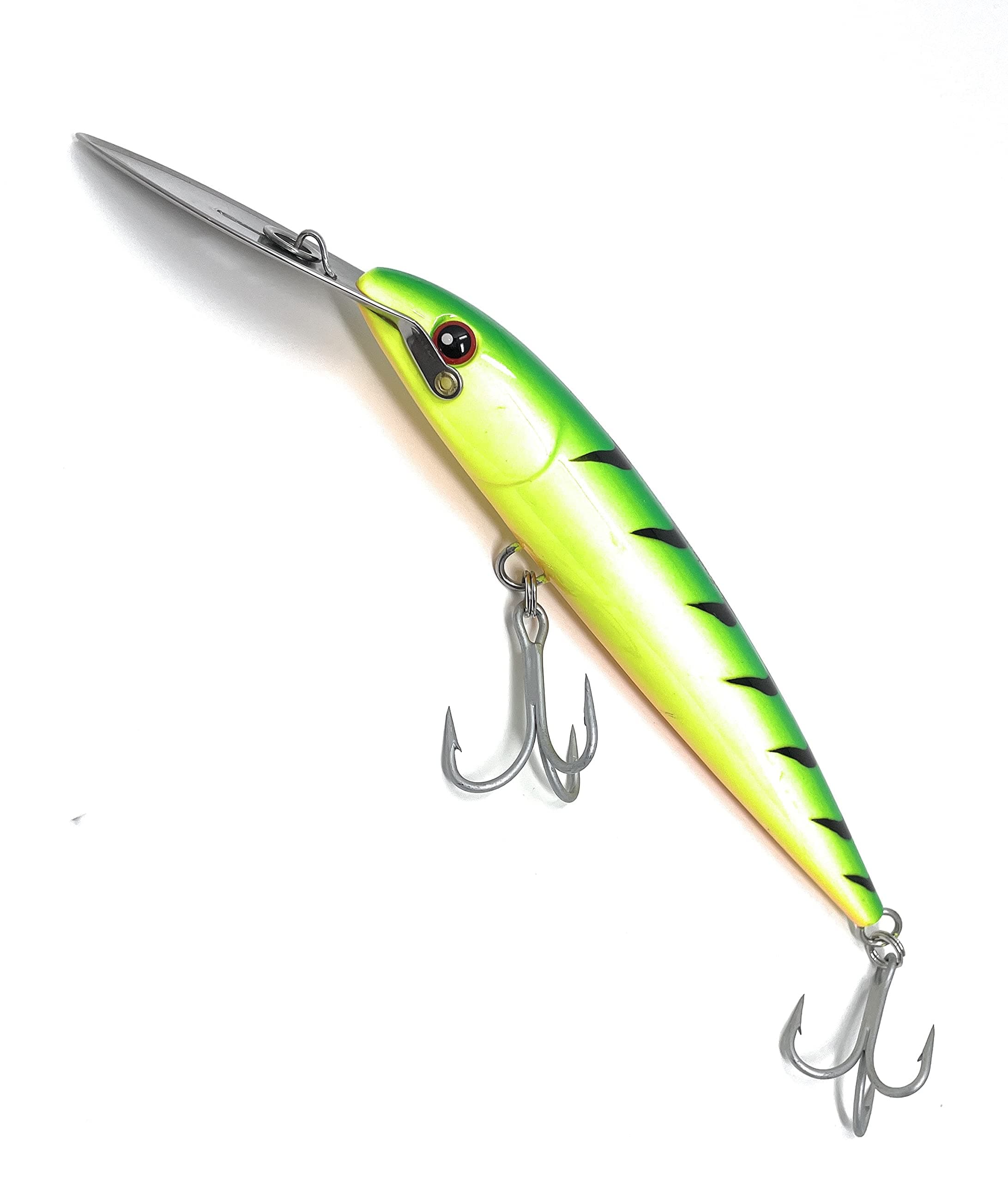 Capt Jay Fishing Deep Diving Fishing Lures Swimbait Sinking Lure Saltwater Trolling Lure (Green Mackerel, 185mm)
