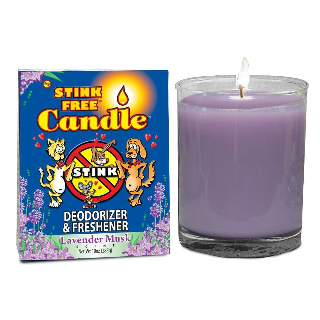 Deodorizing Candle, 10 Oz, Lavender Musk