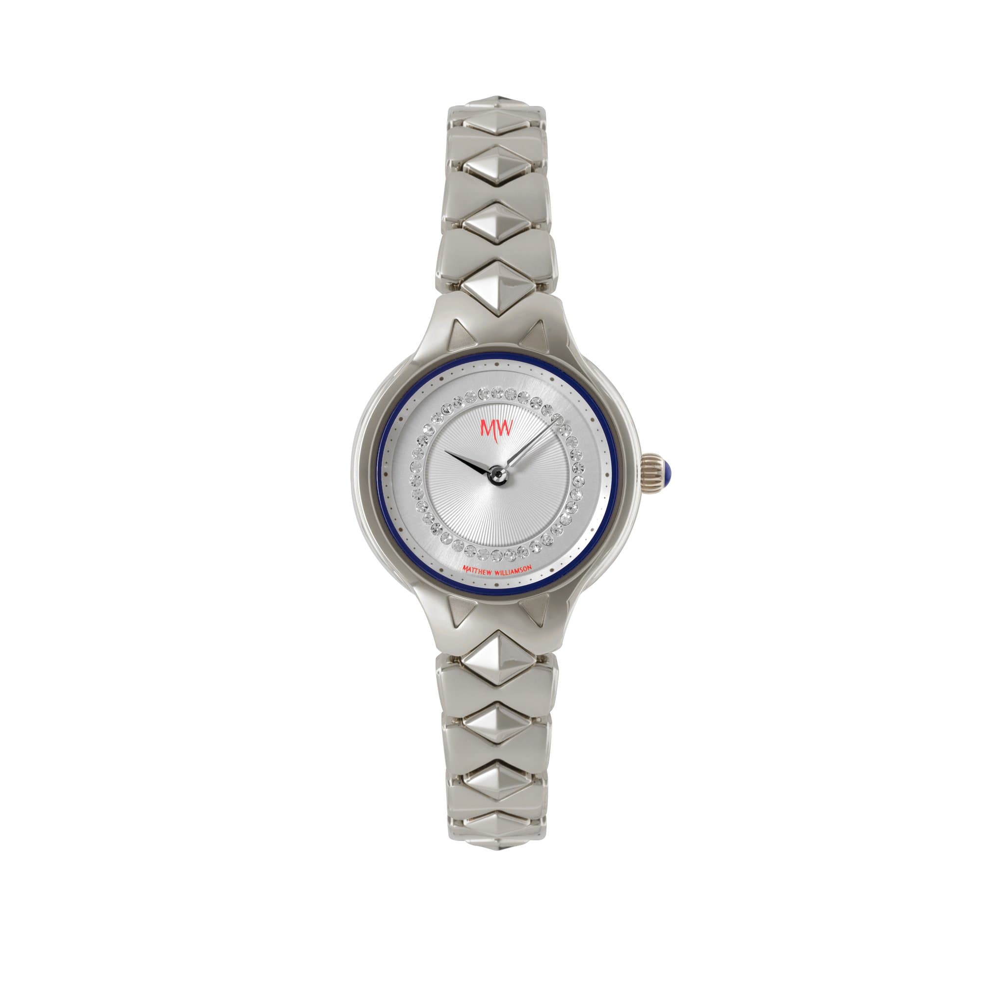 Women's Quartz Watch with Silver Dial Analogue Display and Gold Plated Silver Stainless Steel Bracelet LBM34001/06