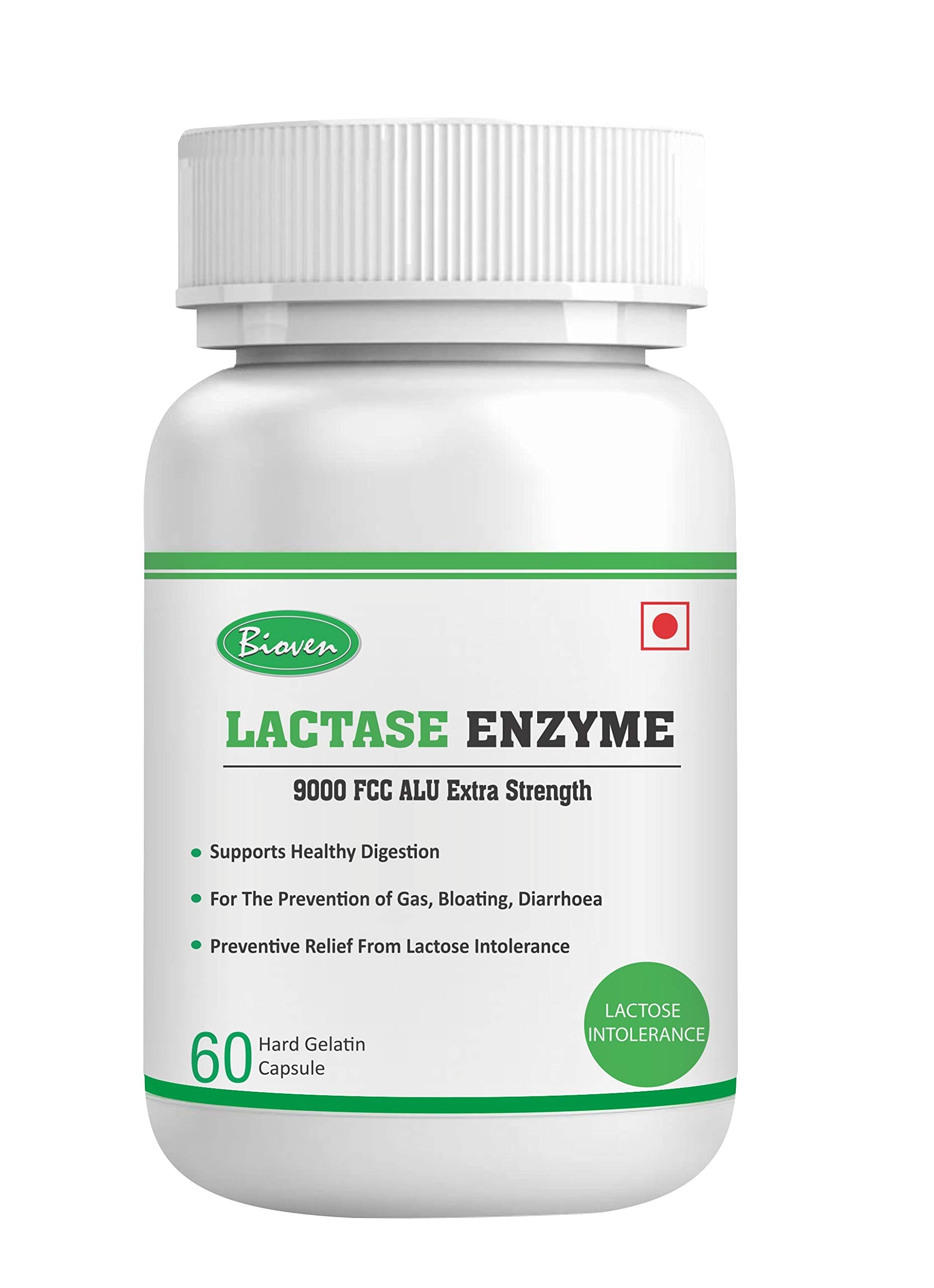 - Lactase Enzyme 9000 FCC ALU (Capsule, Pack of 60 Count)