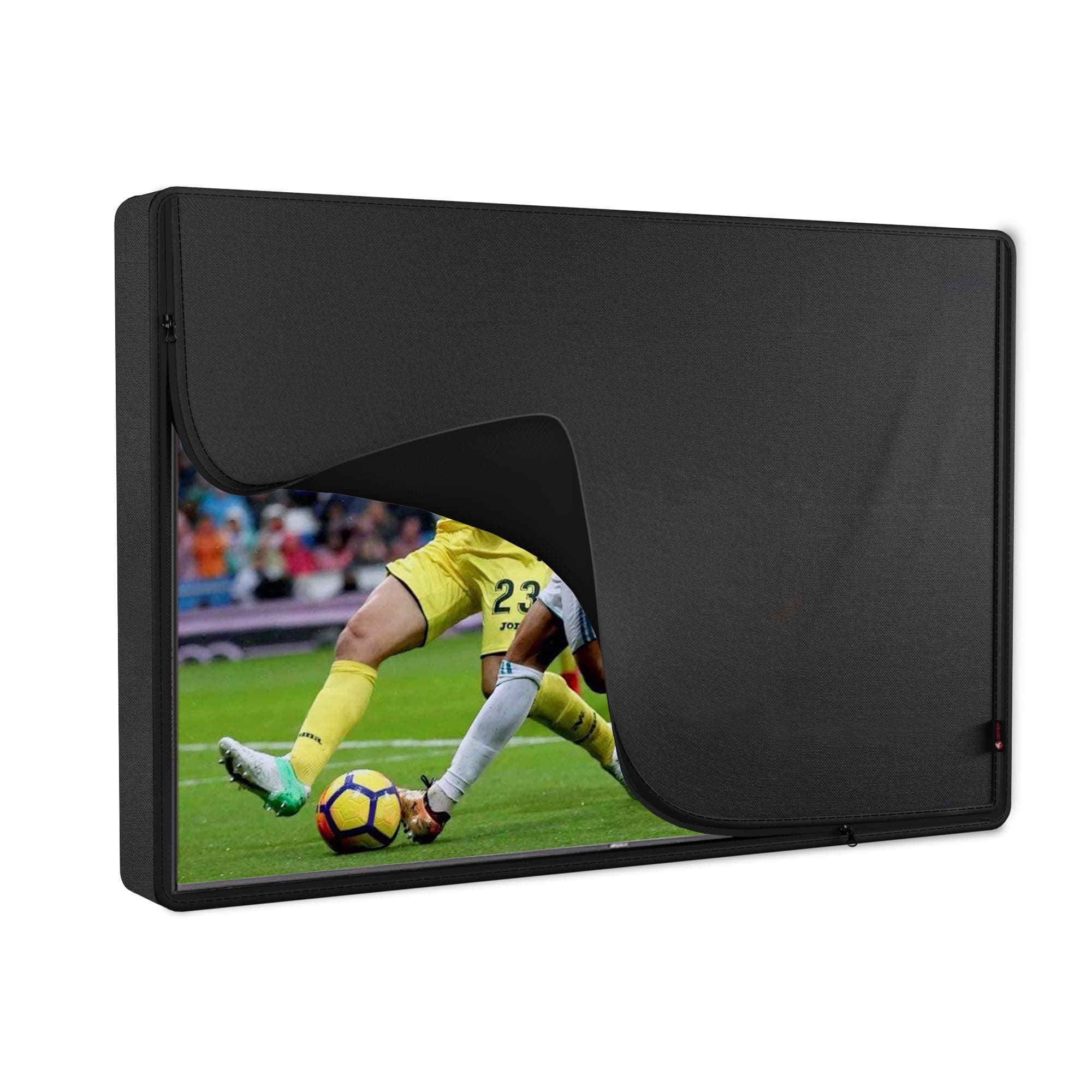 iBirdie Outdoor TV Cover 40 to 43 inch Waterproof, Cover Size 39.5''W x 25''H, Weatherproof, with Zipper for Outside Flat Screen 40 to 43 inch TV, Black, 600D Thick Fabric Protector