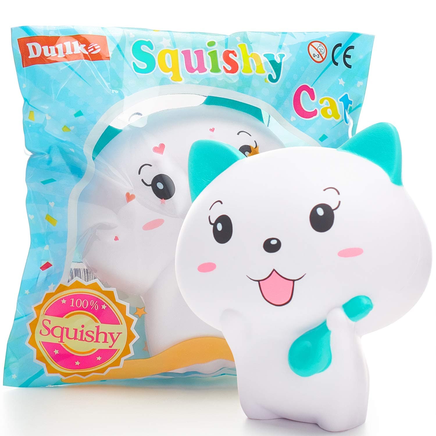 Squishies Cat Squishy Toys for Kids - Newest - Jumbo Squishies Slow Rising - Animal Squishys Stress Relief Toys - Super Soft and Slow - Kawaii Squishies - Fruit Scented Toy - Party Favors for Kids