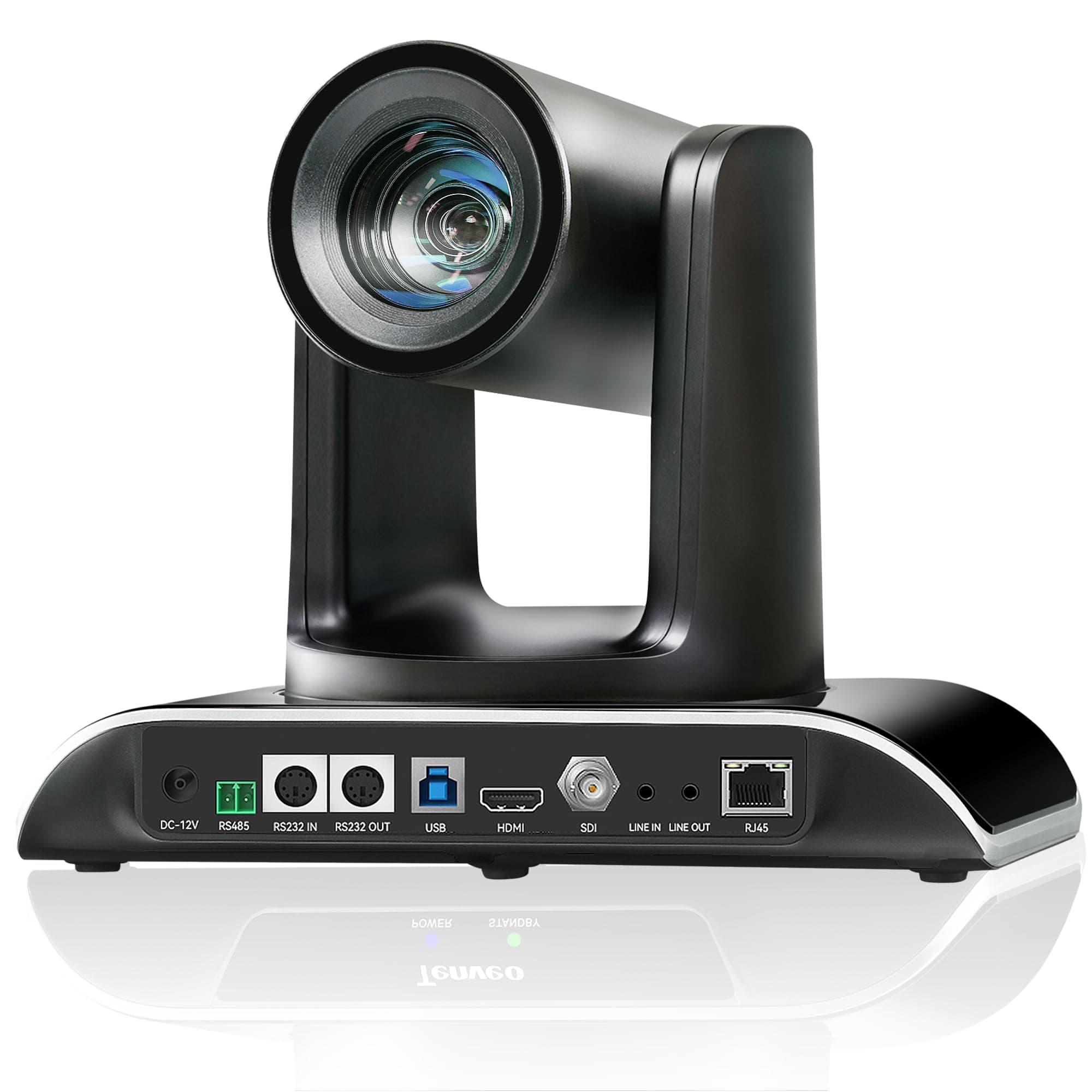 Tenveo PTZ Camera 20X Optical +8X Digital Zoom 3G-SDI/HDMI/USB3.0/LAN PoE IP Live Streaming 1080P 60FPS AI Auto Tracking for Church Streaming Large Events Skype Zoom YouTube OBS