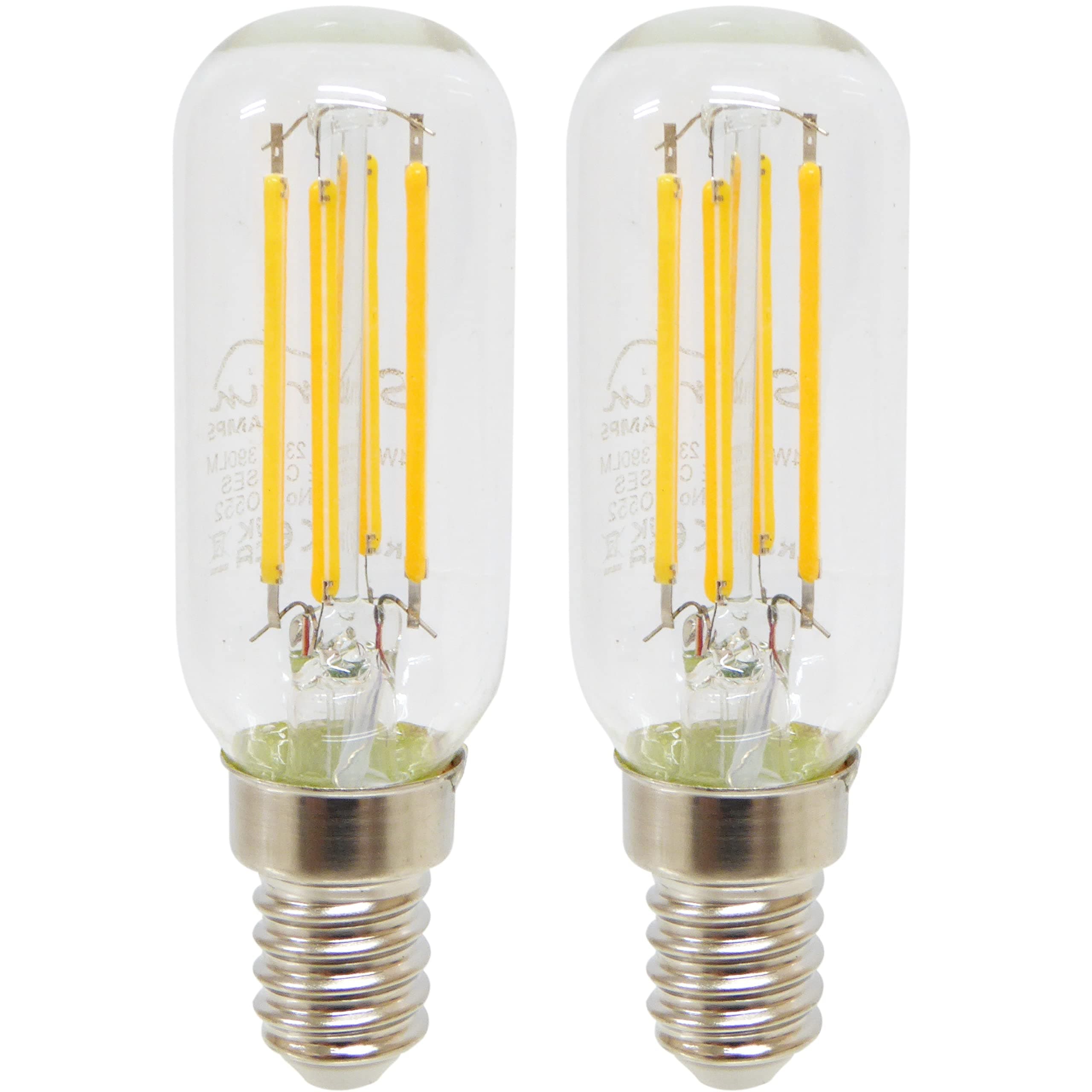 A1 ELECTRICS A1ELECTRICS.COM LED Cooker Hood Filament Bulb E14 - 4W 390lm 2700k - Equivalent to 40W Halogen - Pack of 2