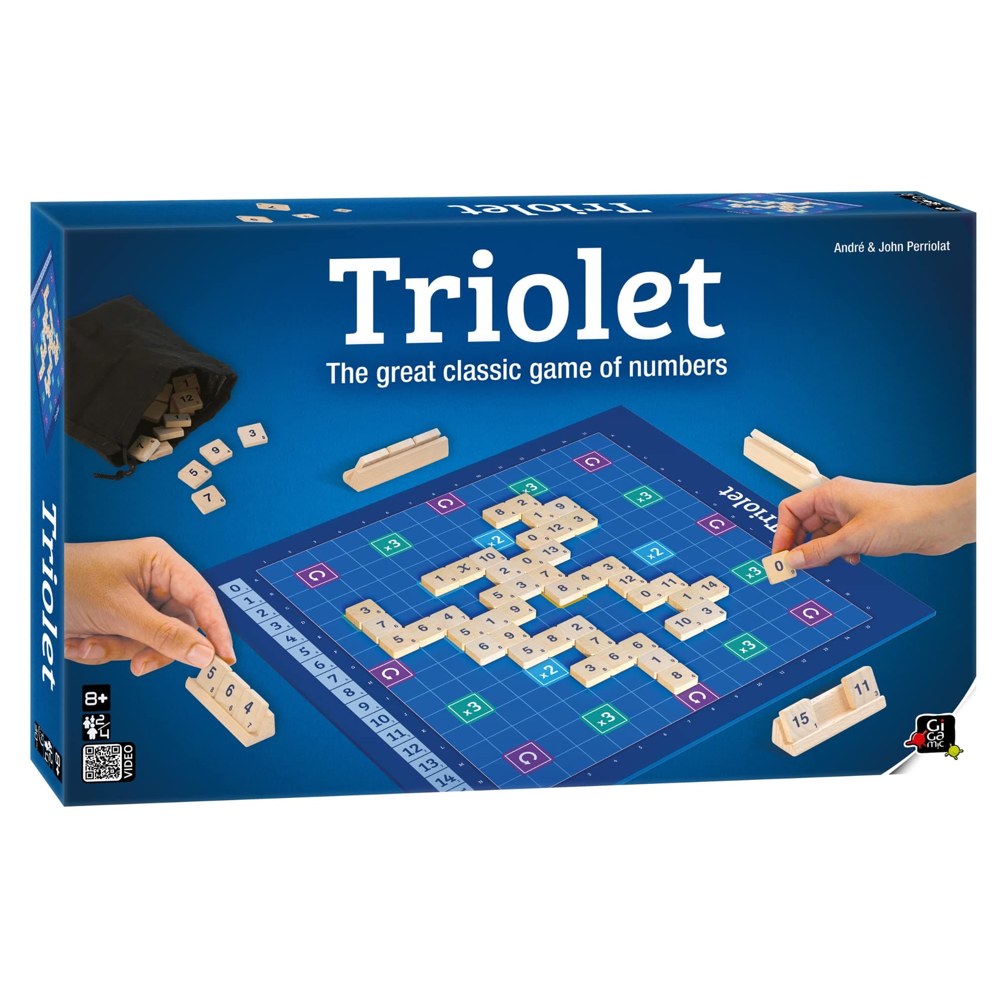 Gigamic Triolet - Board Game, Brain Game, Wooden Pieces