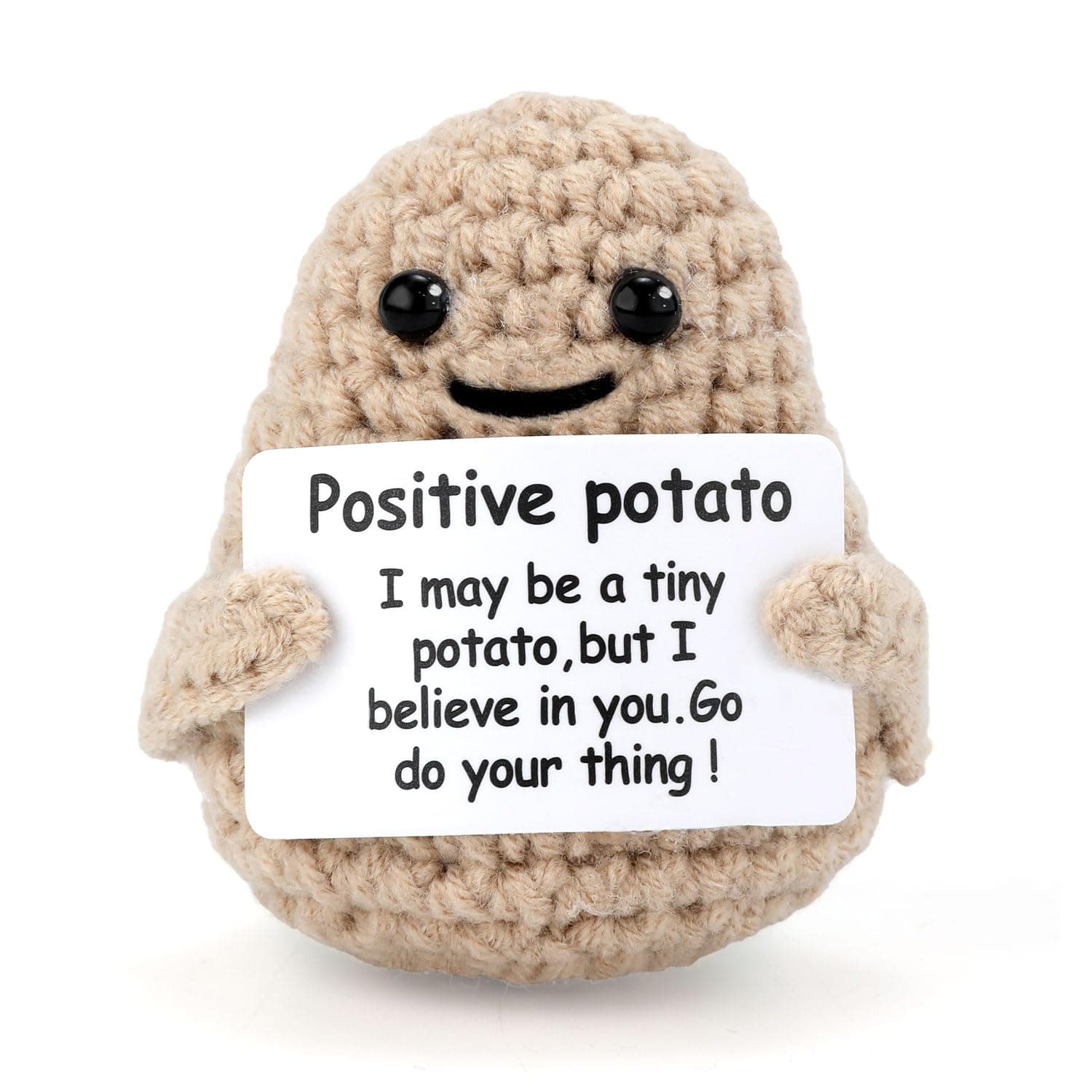 TOYMIS Mini Funny Knitted Potato, 3inch Creative Cute Wool Funny Potato for Birthday Gifts Party Decoration