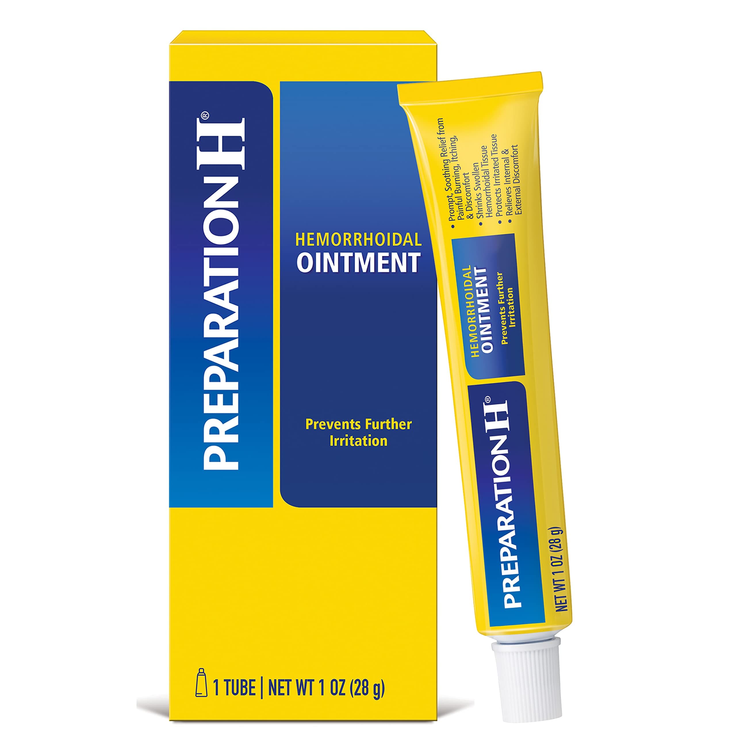 Hemorrhoid Symptom Treatment Ointment, Itching, Burning and Discomfort Relief, Tube (30ml)