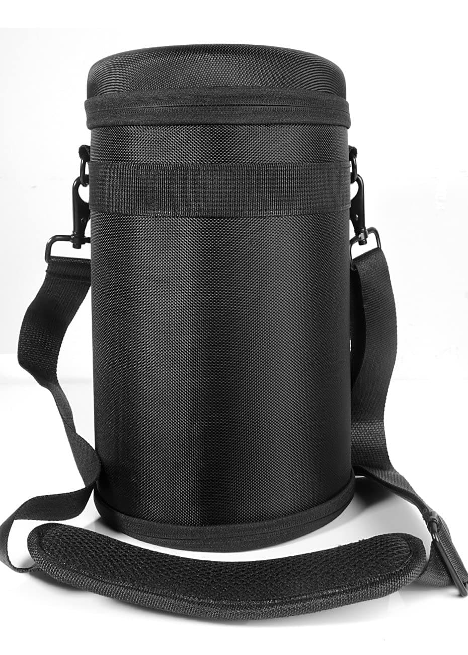 Semi-Hard Lense Case for DSLR Camera Lens(Black Large)-Updated Version