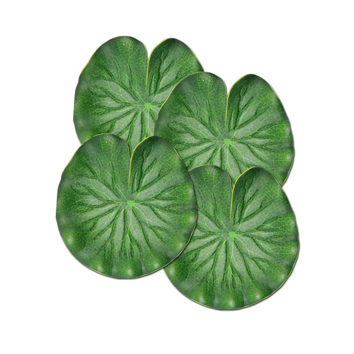 Artificial Lotus Leaf Floating Foam for Pond Pool Tank Artificial Foliage Aquarium Decor Pack of 4 (10cm, Pack of 4)