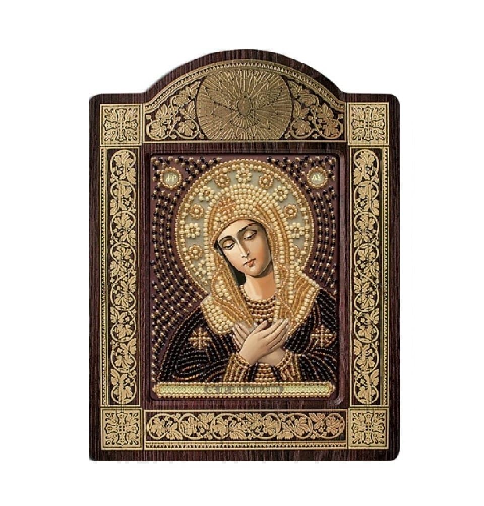DIY Beaded Embroidery Kit - The Holy Mother of God, Orthodox Icon