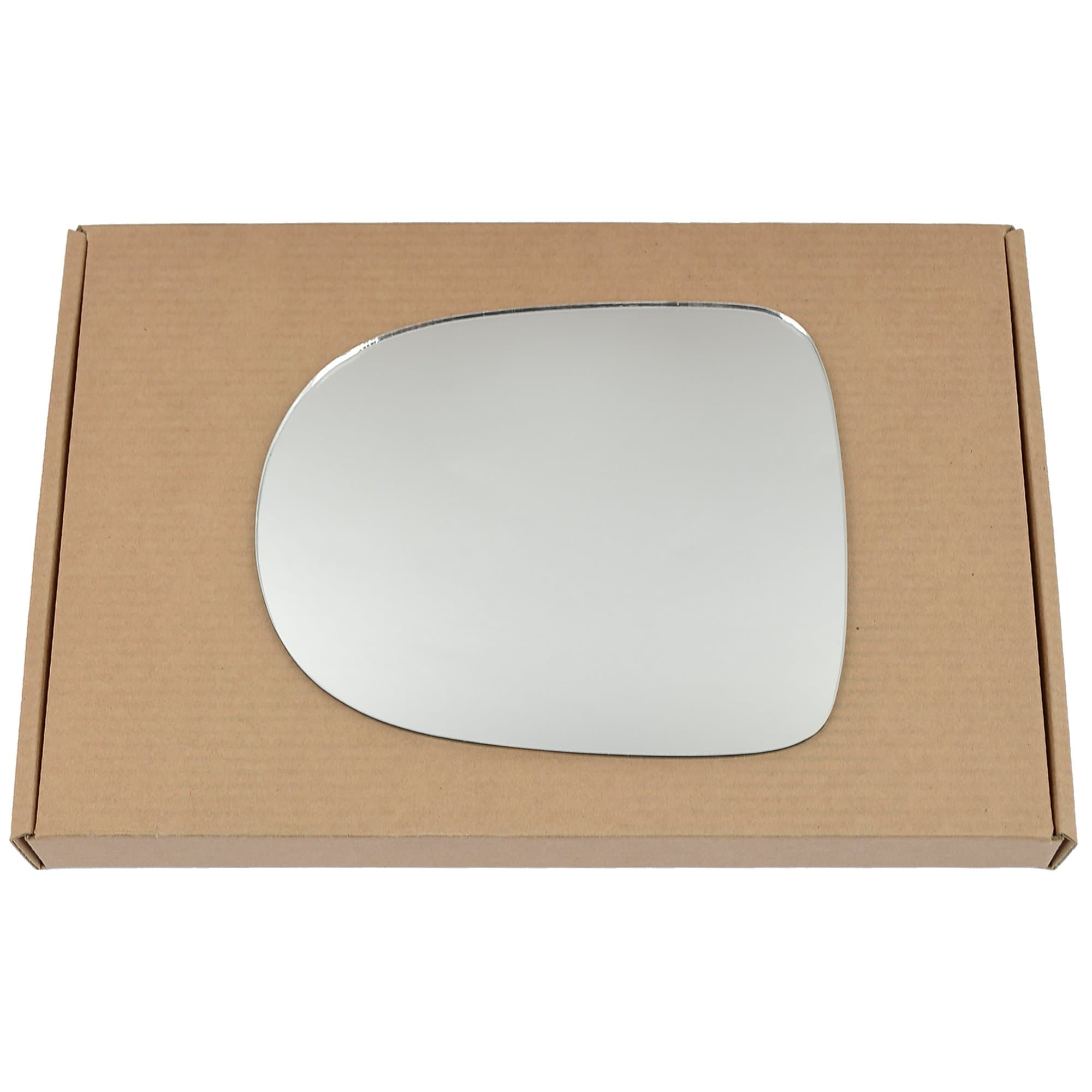 Less4spares Wing Mirror Glass Left Compatible with Renault Clio 2009-2012 STICK-ON Passenger Near Side Convex