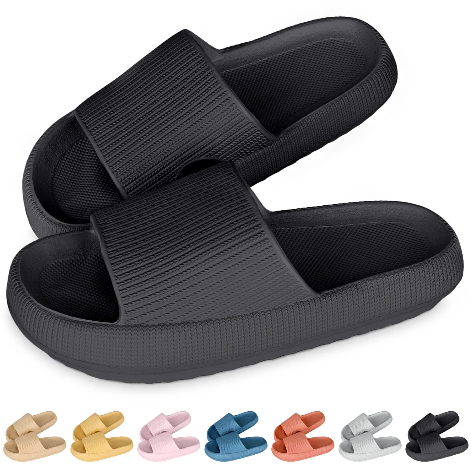Sliders Cloud Slippers Women Men Soft Cozisliders Slippers Cloud Sliders Non-Slip Flip Flops Sandals with Thick Sole for House Slides for Indoor & Outdoor