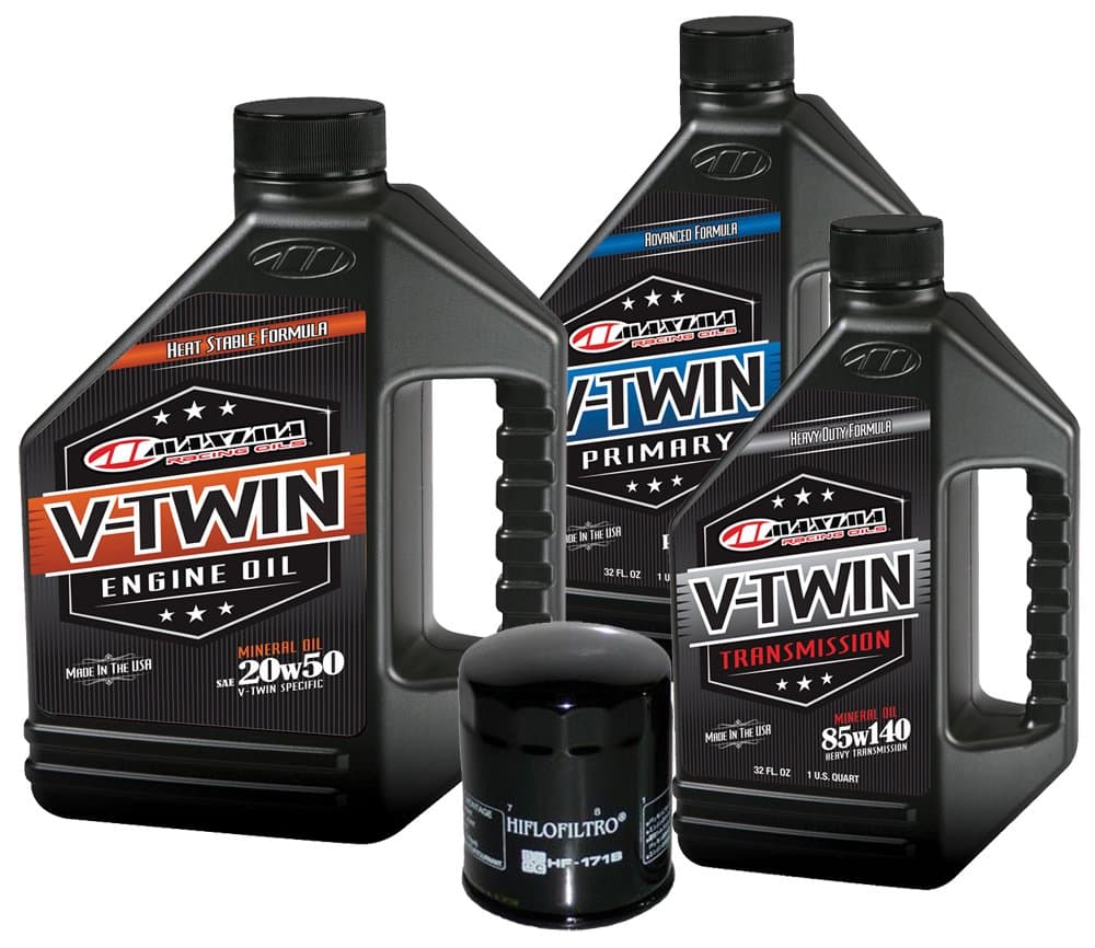 MaximaHiflofiltro VTTOCK03 Complete Engine Oil Change Kit for V-Twin Harley Davidson Twin Cam, 6 Quart
