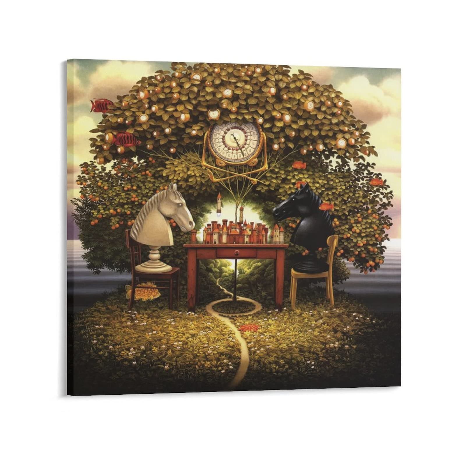 Mark Paintings Jacek Yerka Poster Canvas Art Poster And Wall Art Picture Print Modern Family Bedroom Decor Posters 28x28inch(70x70cm)