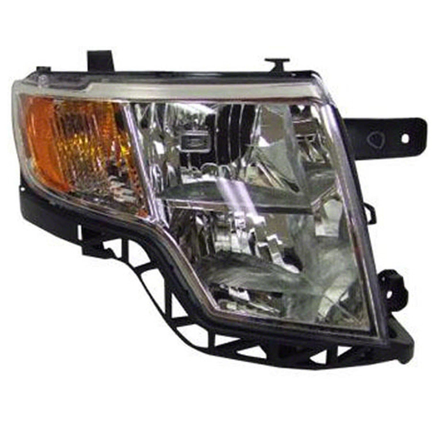 GetAllParts New Passenger Side Right Bright Bezel Head Lamp Assembly 7T4Z13008A CAPA