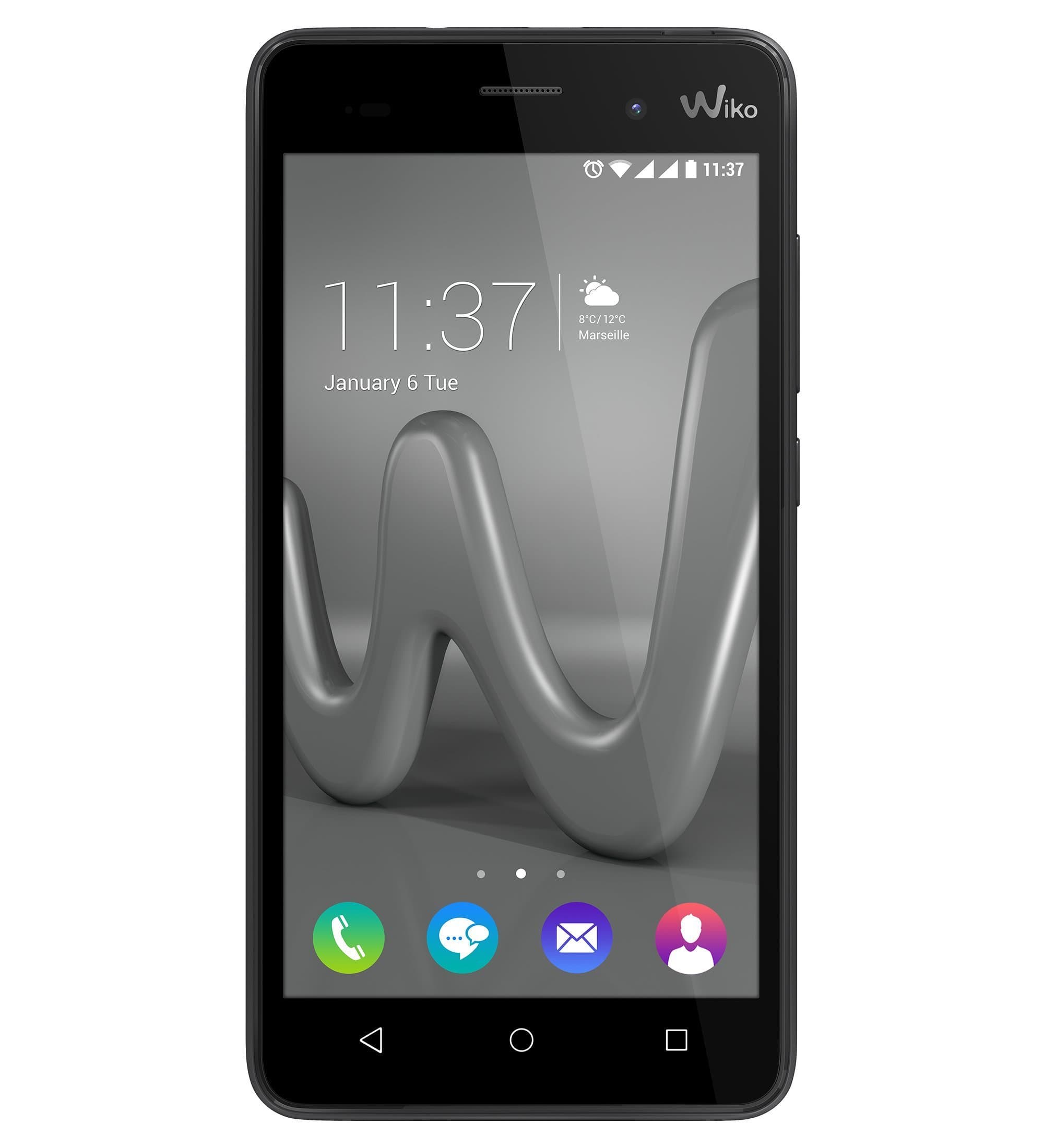 Wiko Lenny 3 grau 16GB Grey - smartphones (Dual SIM, Android, MiniSIM + MicroSIM, EDGE, GPRS, GSM, HSPA+, WCDMA, Micro-USB)