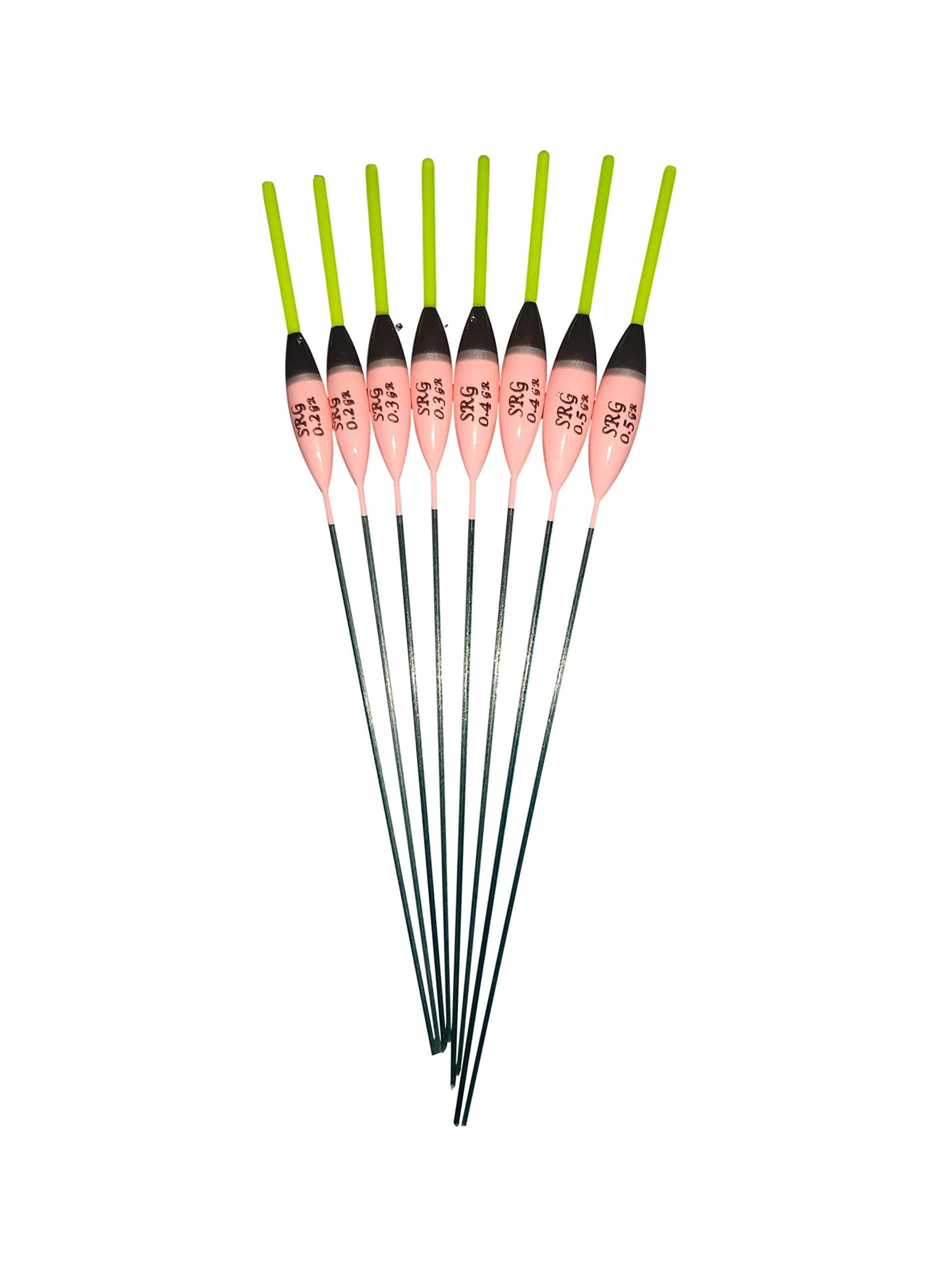 SRG Pole Floats8 x Assorted Pole Floats (Pack 337Y8)
