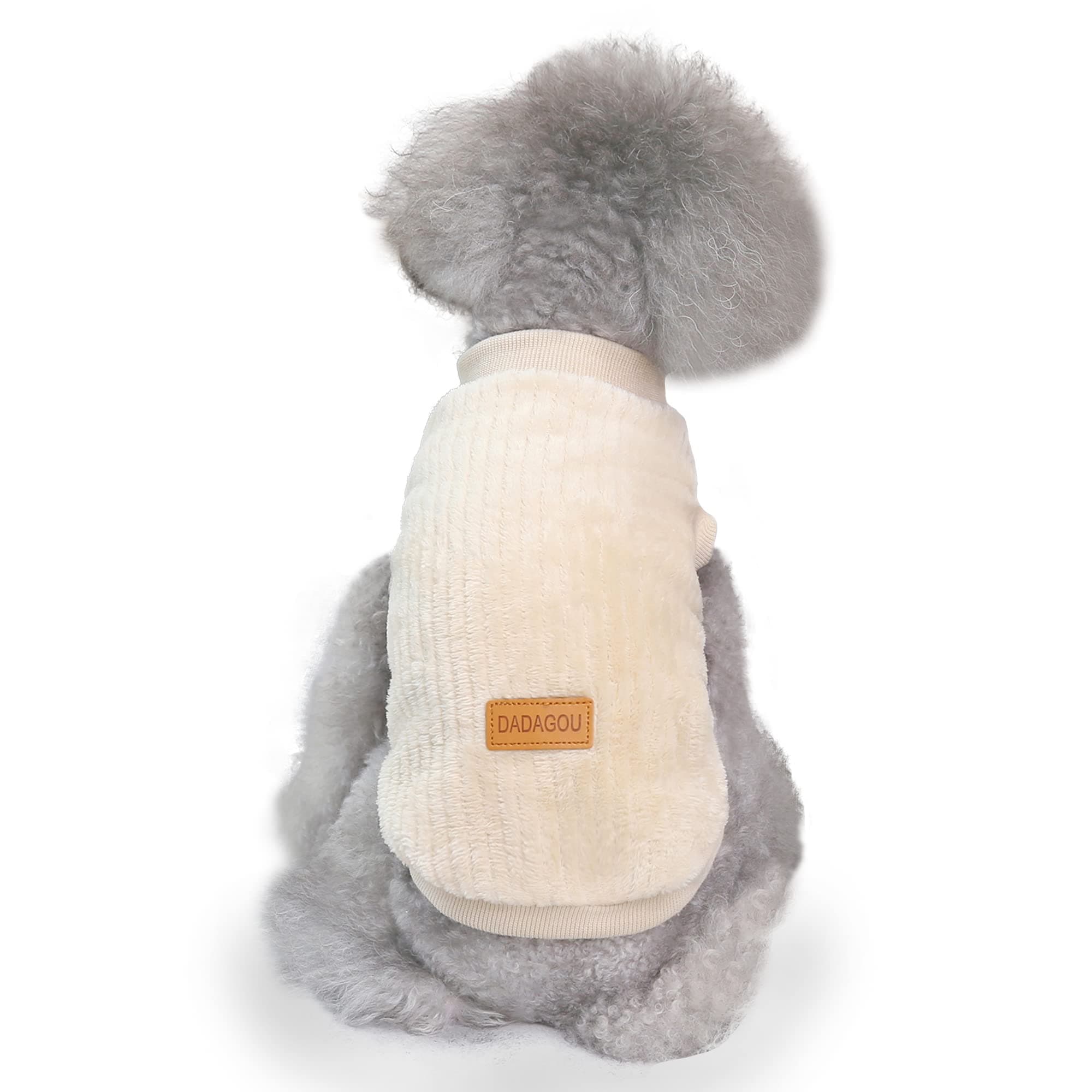 Dog Clothes Pet Plush pullover Dog Sweater Soft Thickening Warm Pup Dogs Shirt Winter Puppy Sweater for Dogs Cats (apricot, S)