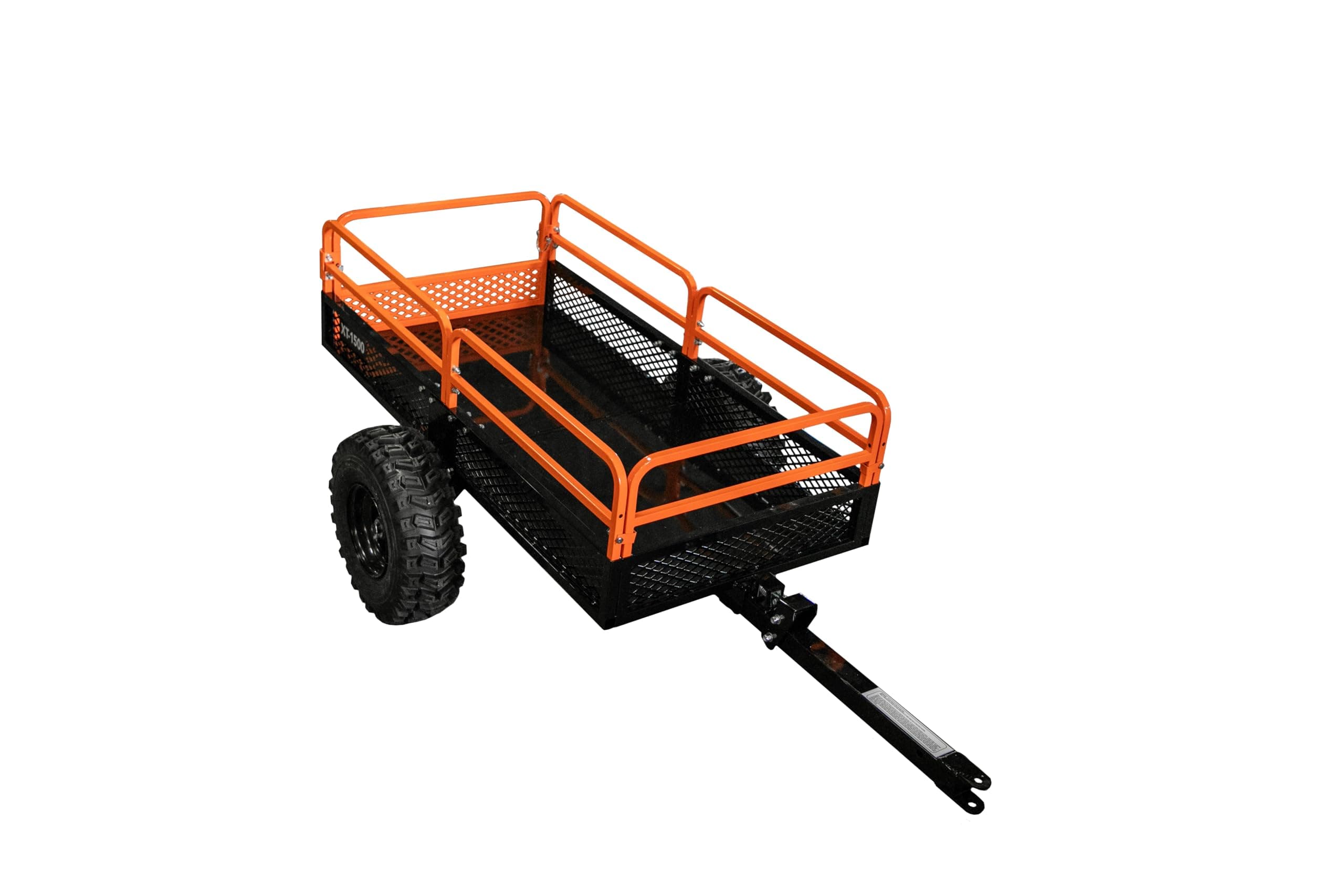 Impact IMPLEMENTS® 1500lb ATV/UTV/Tractor Trailer with Solid Steel Floor, Aggressive Tires, & Pivoting Tongue. Great for Agricultural Use & Land Management. Designed in Trademarked in The USA!
