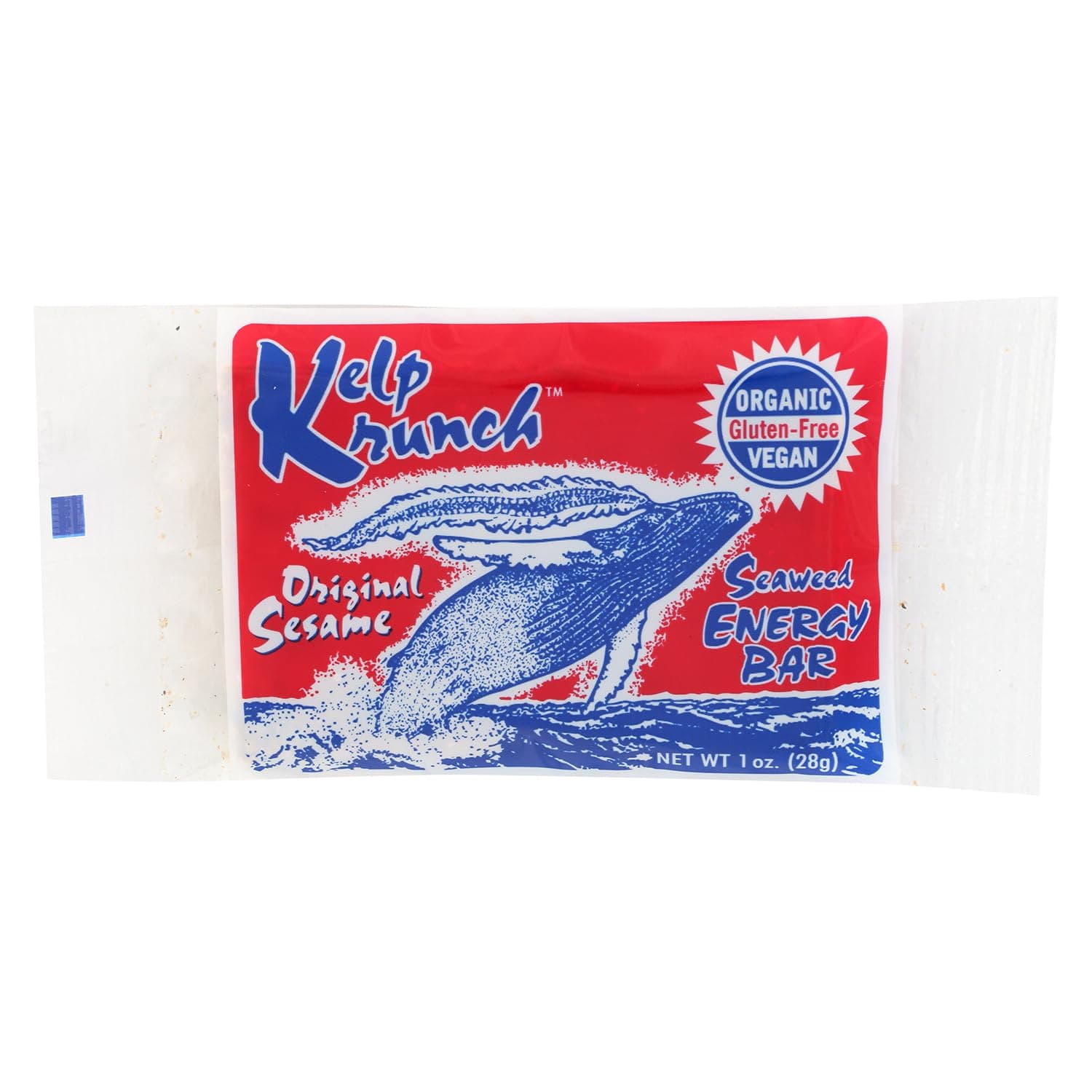 Kelp Krunch Original Sesame Bars, Organic Sesame Seed Snacks, Crunchy Seed Bars with Wild-Harvested Kelp, Gluten-Free, Dairy-Free, Vegan, 1 oz, 1 Piece