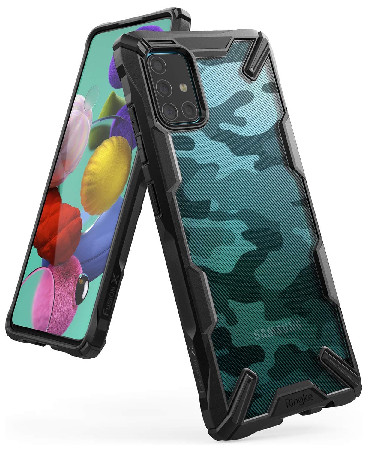 Fusion X Design Case Made for Galaxy A51 Case (2020) (NOT for Galaxy A51 5G) - Camo Black