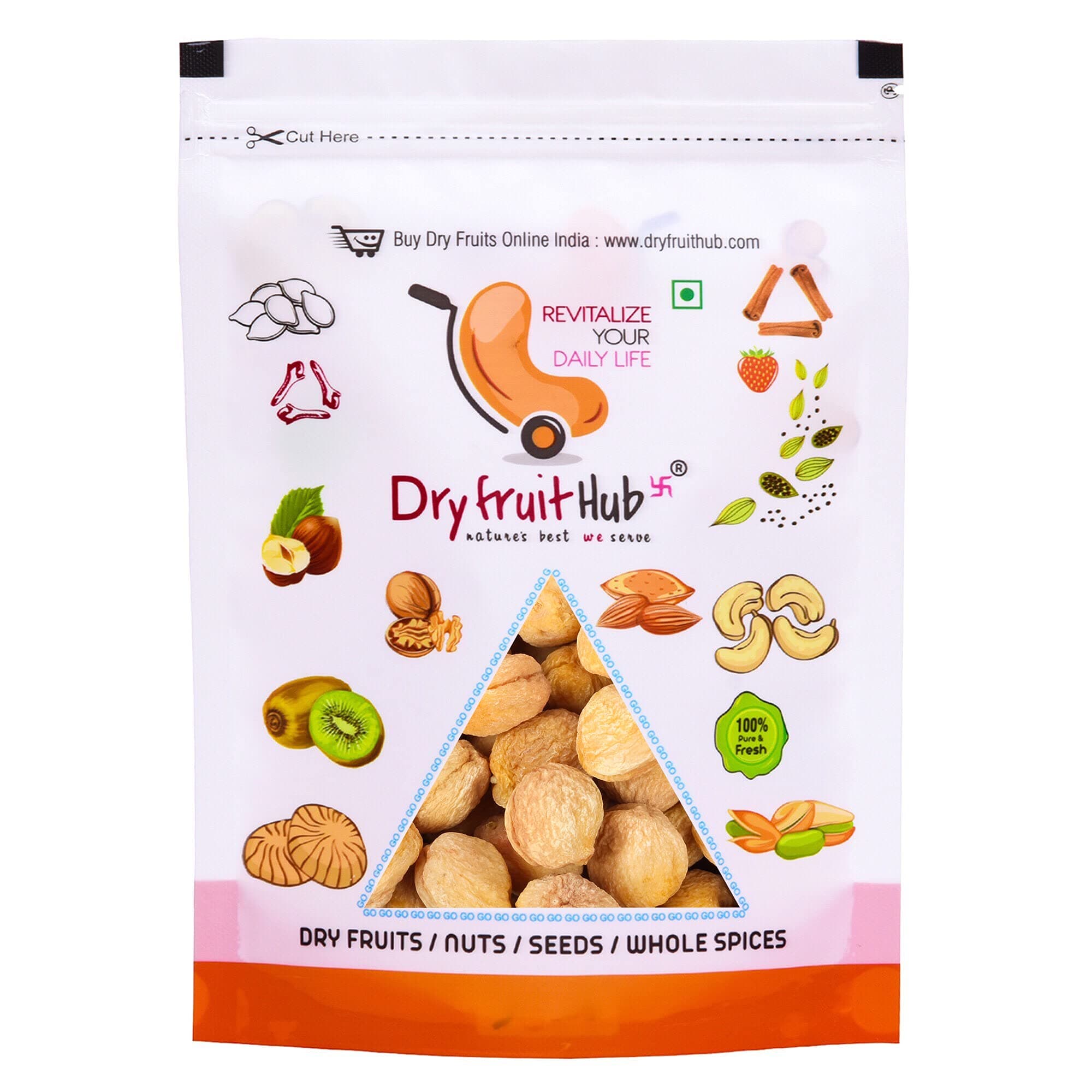 Dry Fruit Hub Dried Khurbani Apricots 400gms,Dried Apricots, Khumani, Khurbani