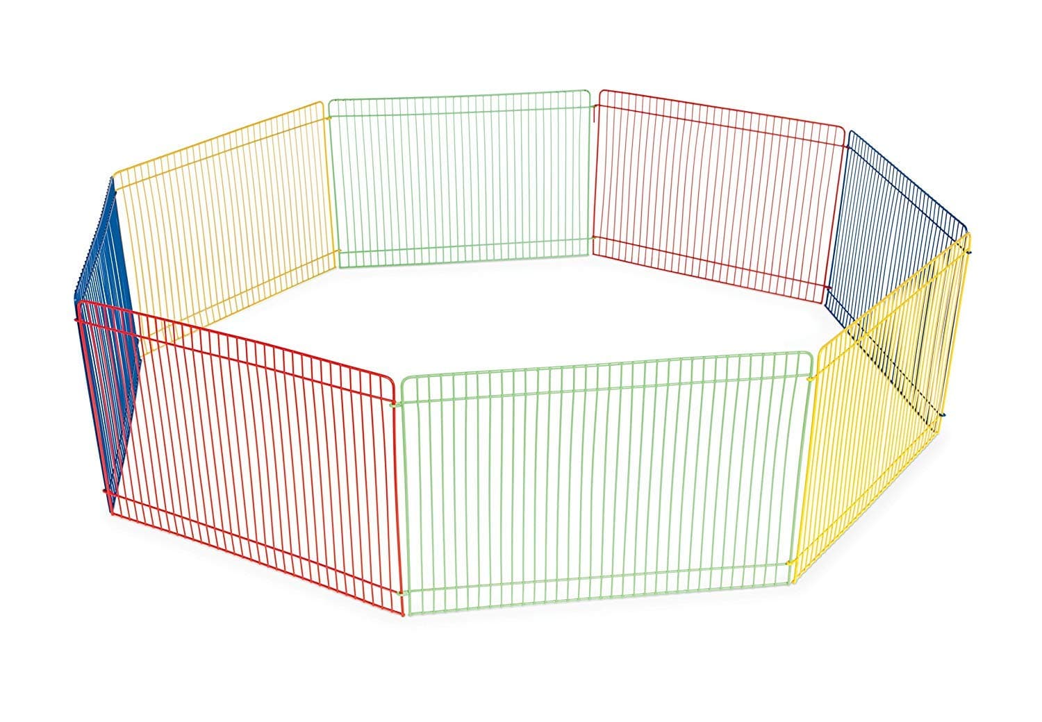 PH Prevue Hendryx Pet Products Multi-Color Small Pet Playpen 40090,13x35.87x8.67 inch