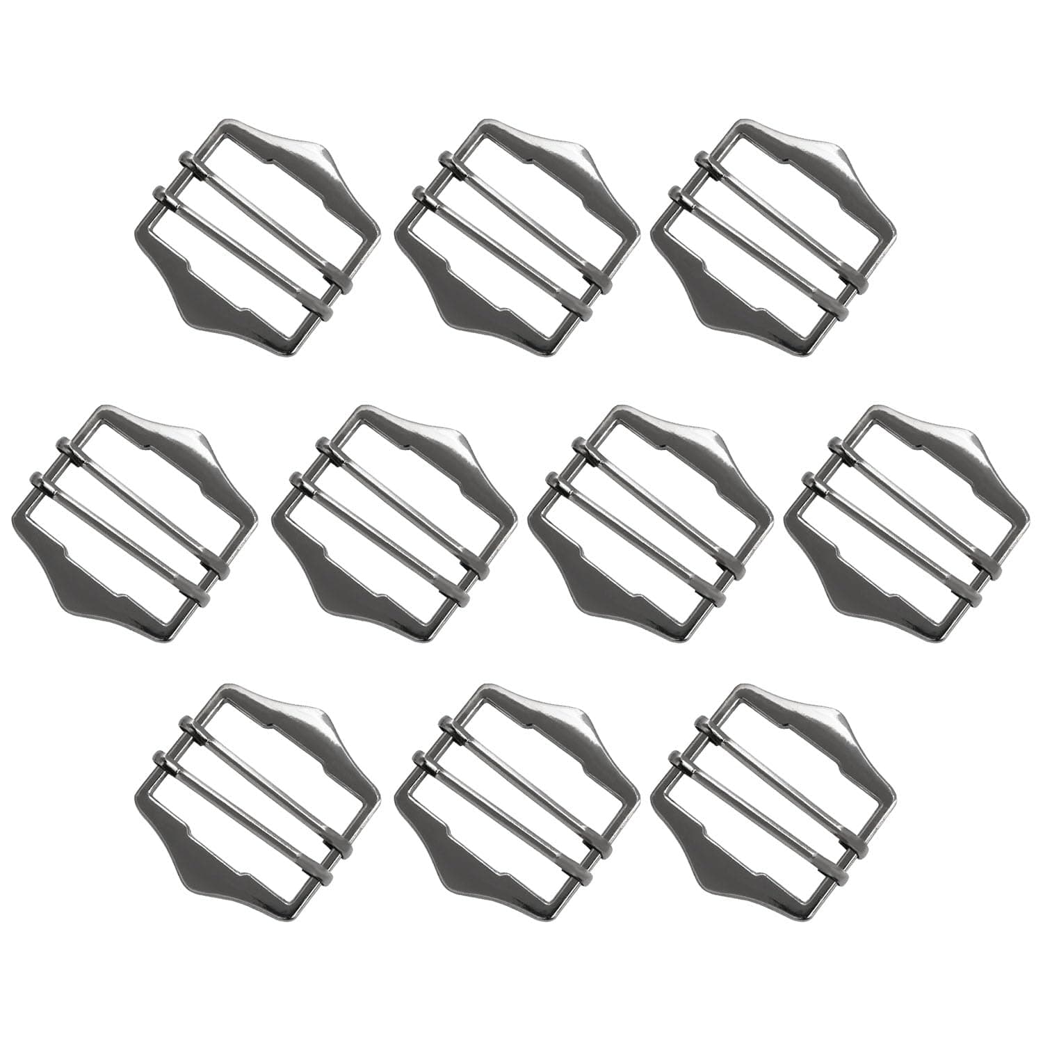 10PCS Metal Adjustable Tower Buckle Webbing Release Kit Slider Buckle Tightener For Belt 3.5cm Bronze， Black