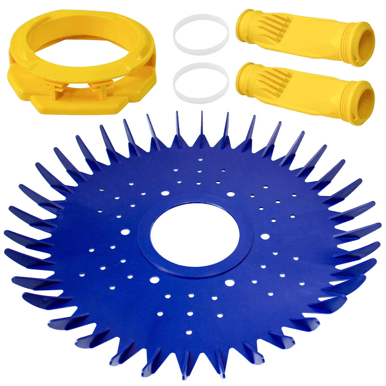 YEECHUN W70329 Finned Disc Seal & W69698 Pool Cleaner Diaphragm & W70327 Foot Pad Pool Cleaner Replacement Parts for Zodiac Baracuda G2 G3 G4 Replace W69721 W72855, 6 Pack