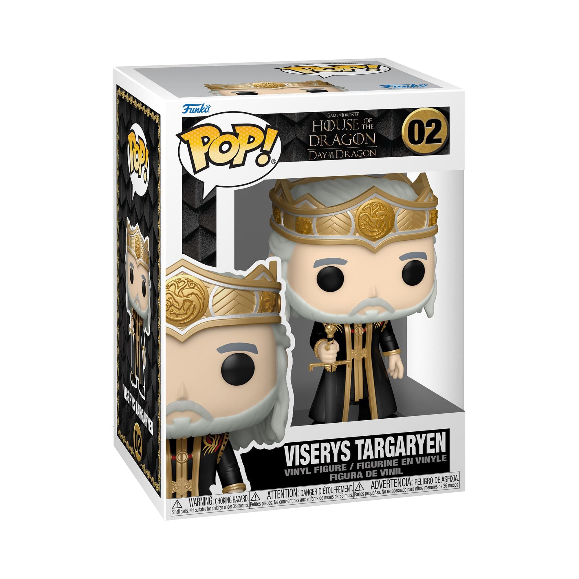 Funko Pop House of Dragon - King Viserys Targaryen Targaryen - House of The Dragon - Collectable Vinyl Figure - Gift Idea - Official Merchandise - Toys for Kids & Adults - Fantasy Fans