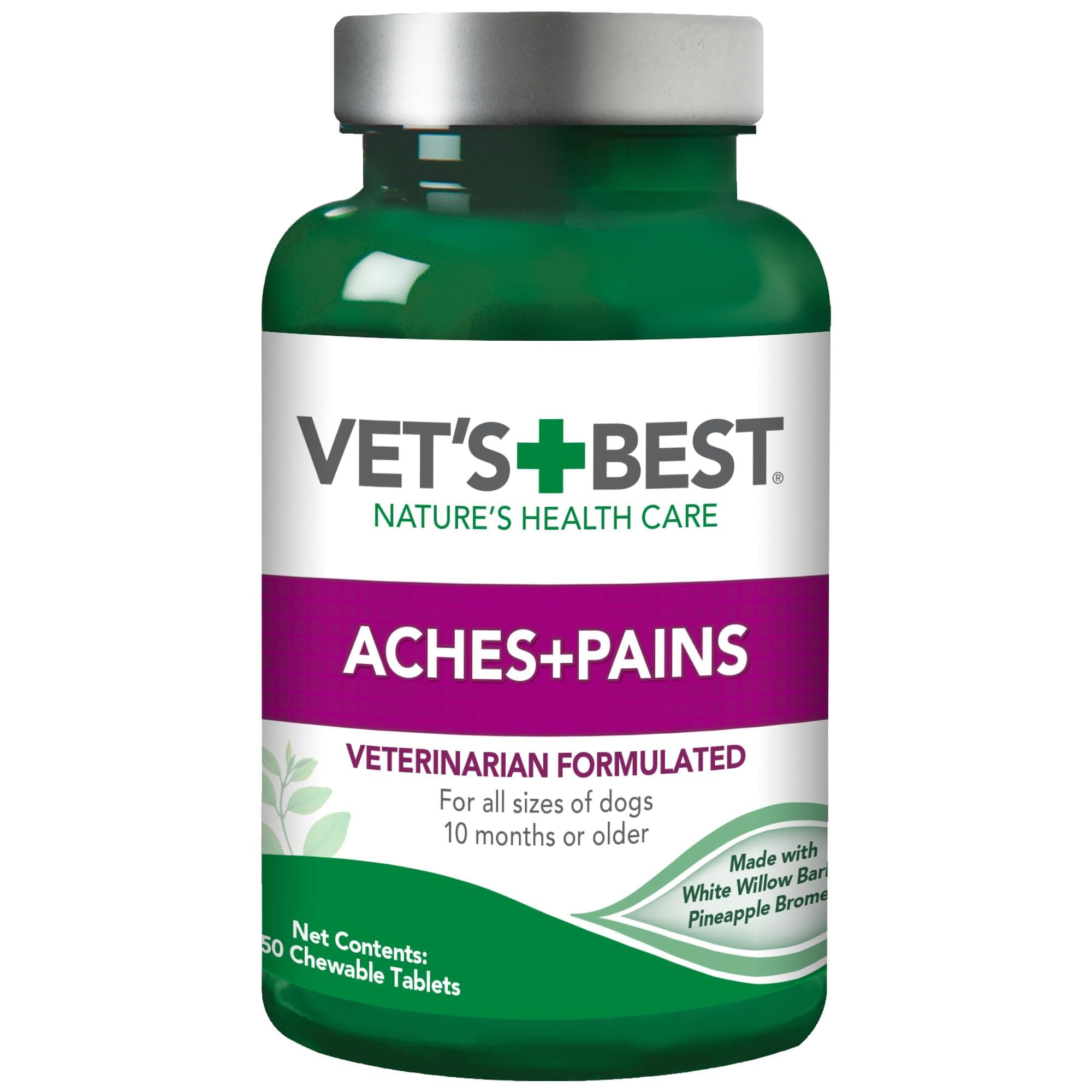 Vet's Best Aspirin Free Aches & Pains Formula Chewable Tablets, 50 Count