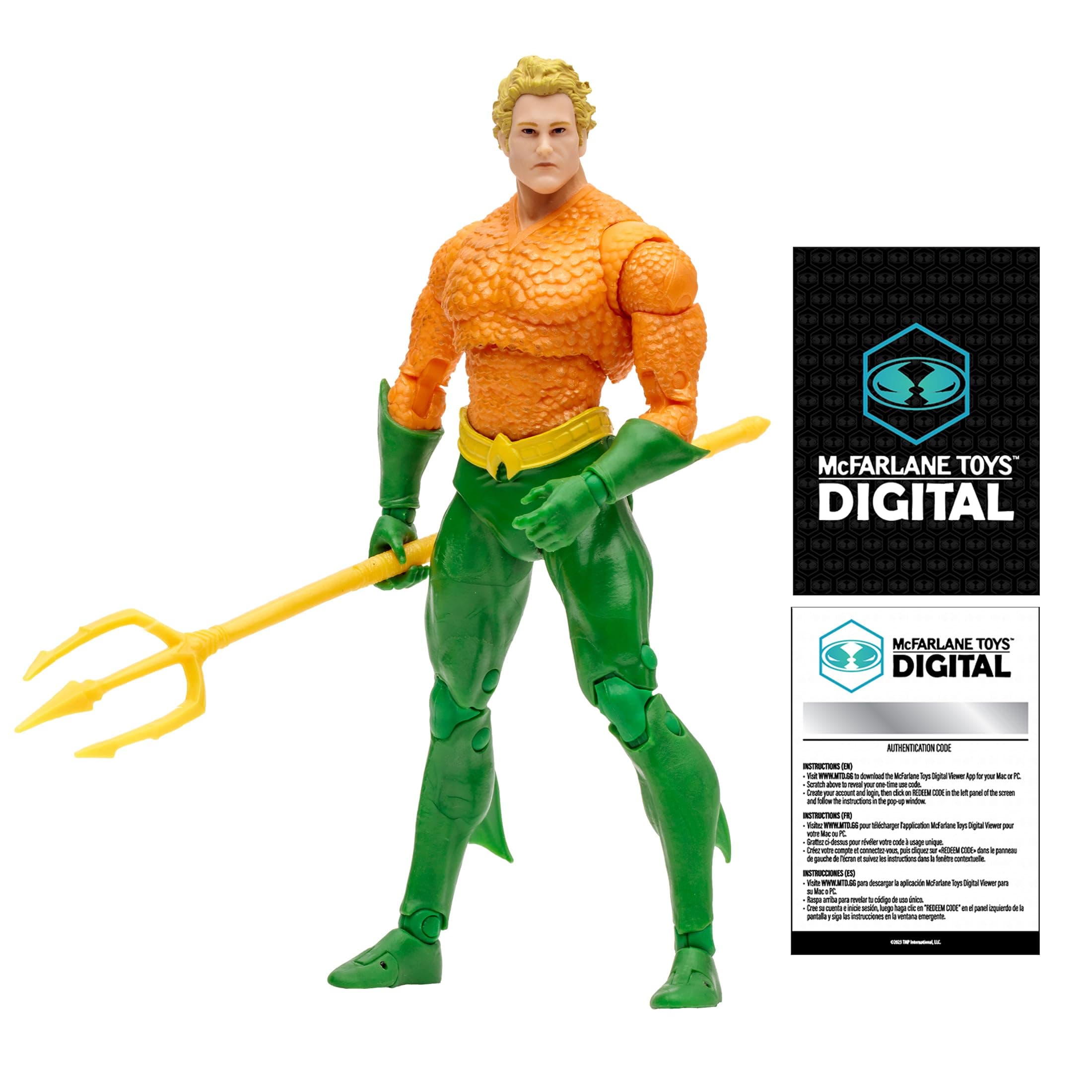 Toys DC Direct Aquaman (DC Classic) 7" Inch Action Figure with Digital Collectible – Highly Detailed Collectible Figure – Ideal for Fans and Collectors