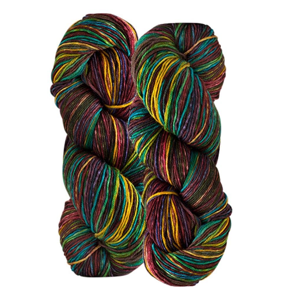Uneek Sock Yarn, 100% Superwash Merino Wool, Fingering Weight, Fig Multi, 435 YDS. each skein, 2 Skeins (Color 3002)