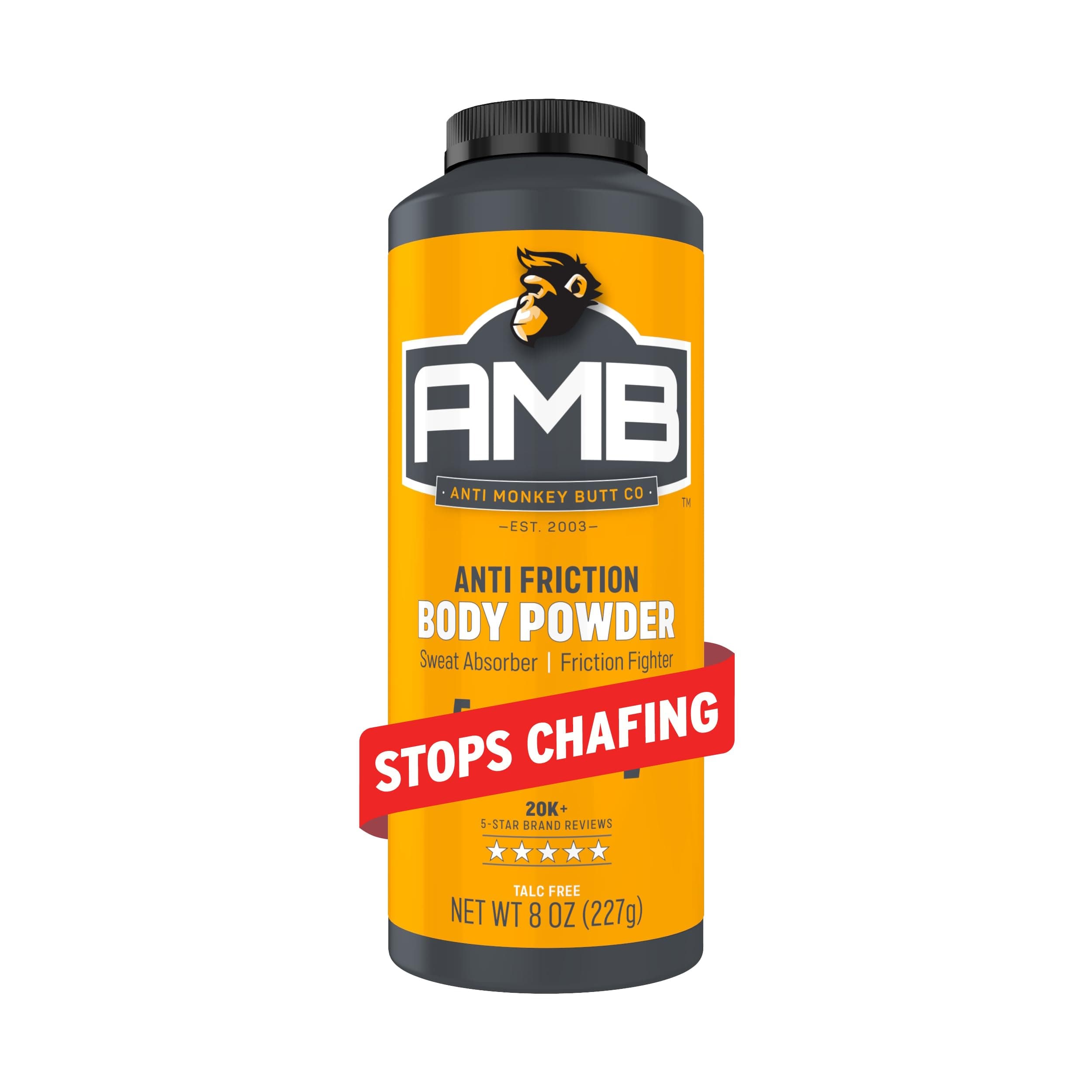 Anti Monkey Butt Body Powder for Women and Men, Anti Chafing and Anti Itch Foot Powder with Calamine, Talc Free Hypoallergenic Formula, 8 oz