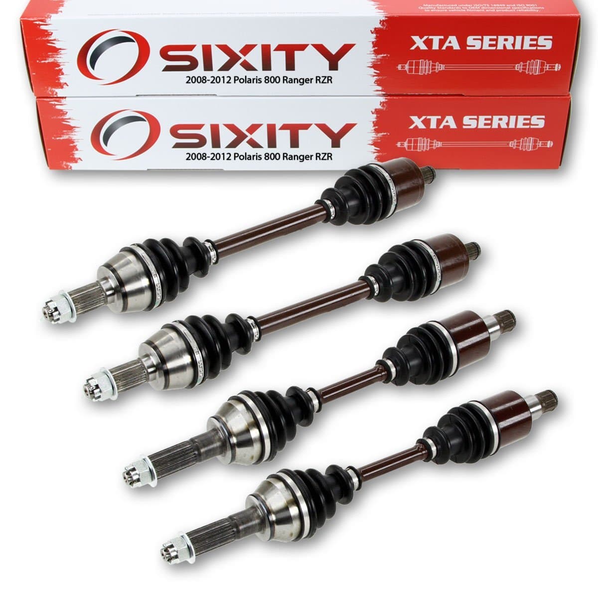Sixity 2008-2012 for Polaris 800 Ranger RZR 4X4 Front Rear Left Right Axles Four Driver Passenger R12VH76AB AD AF AH AI AJ EAB EAS EPS Complete Side