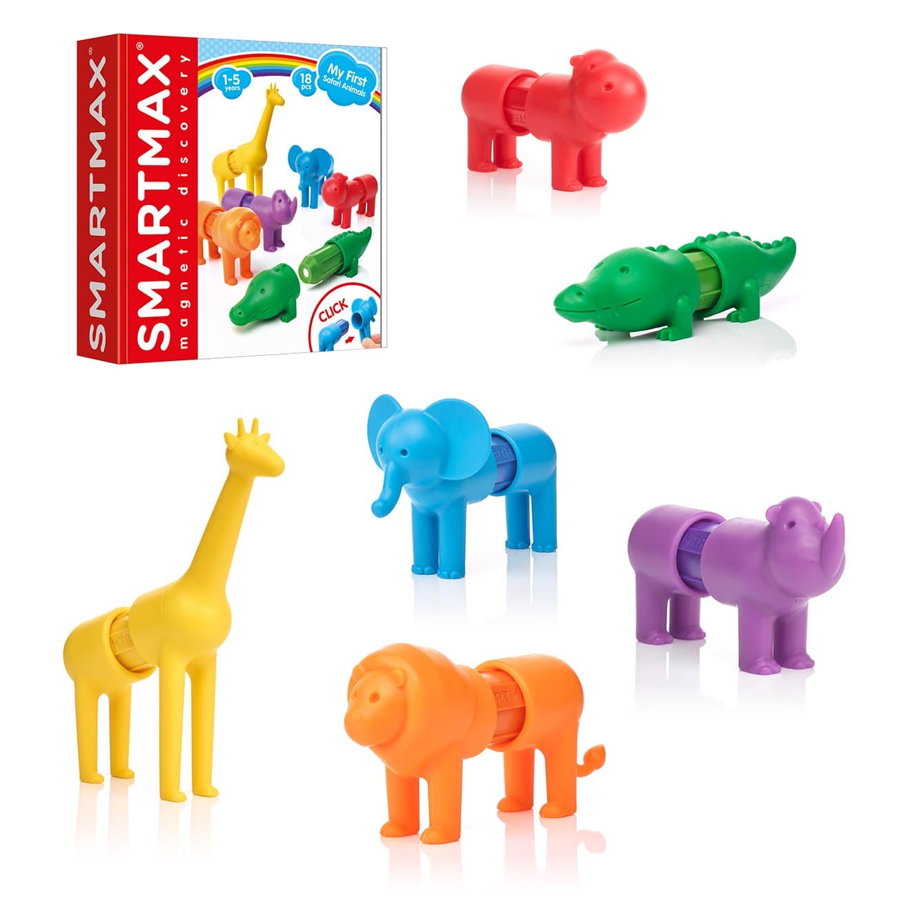 Smart Max My First Safari Animals - 18 Pcs