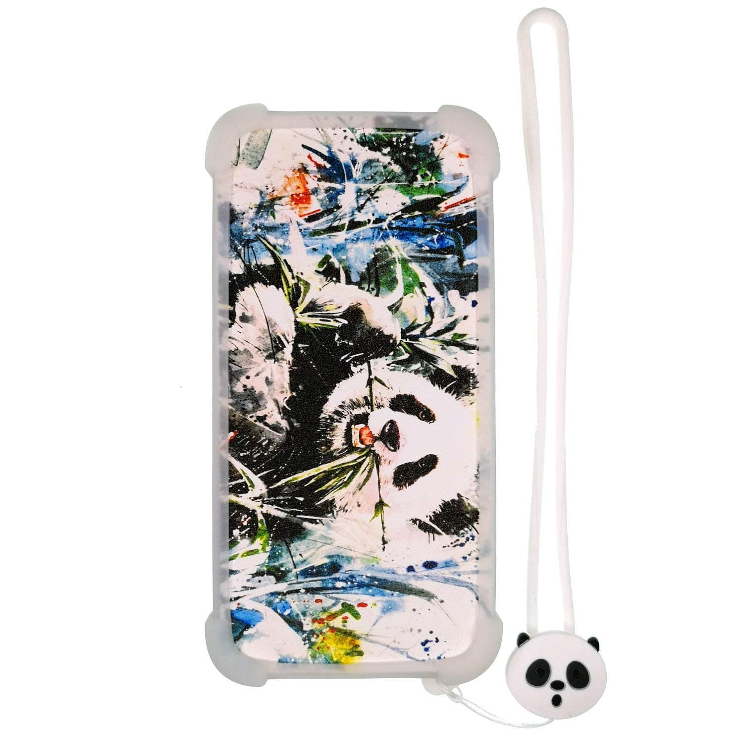 Lovewlb Case for Maxcom Smart Ms553 Fs Dual Sim Case Silicone border + PC hard backplane Stand Cover Luminous effect XM