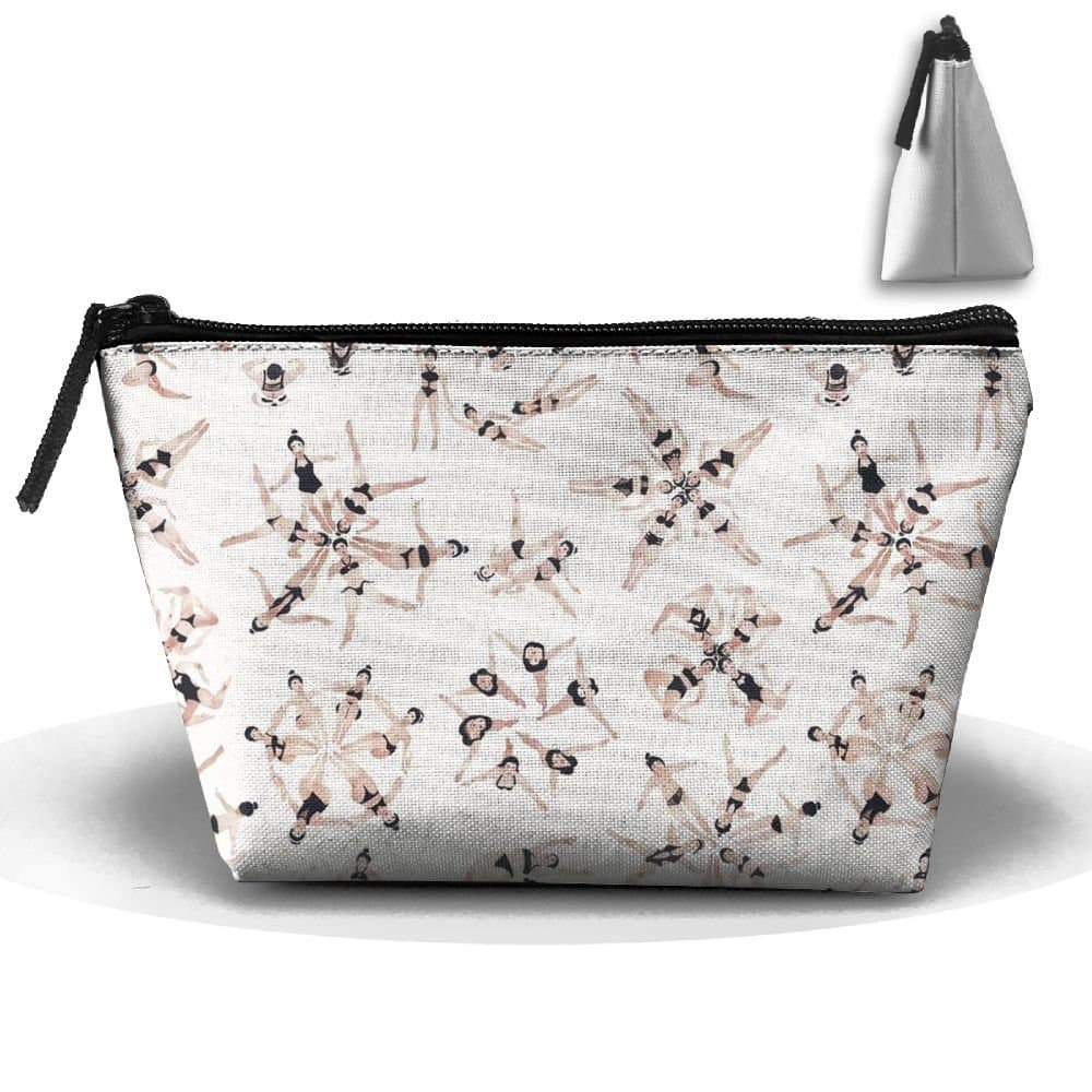 Synchronized Swimming Cute Trip Toiletry Bag Trapezoidal Zipper Receive Bag Travel Fashion
