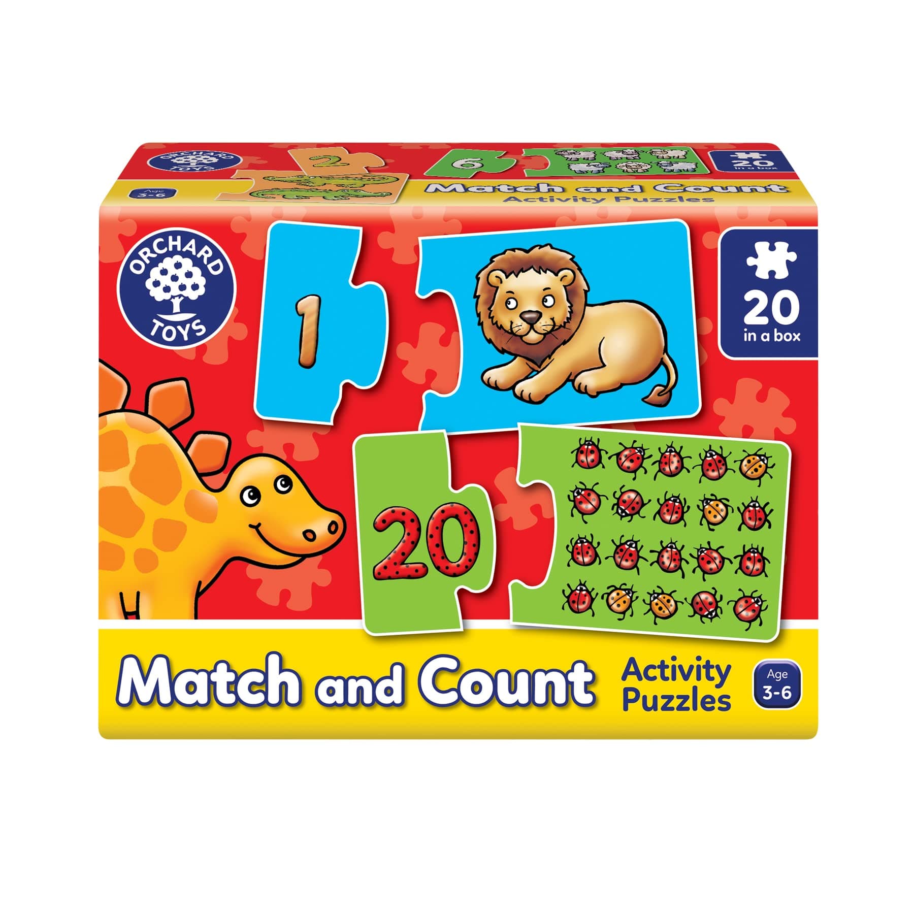 Orchard Toys Match and Count Jigsaw Puzzle, Multicolour