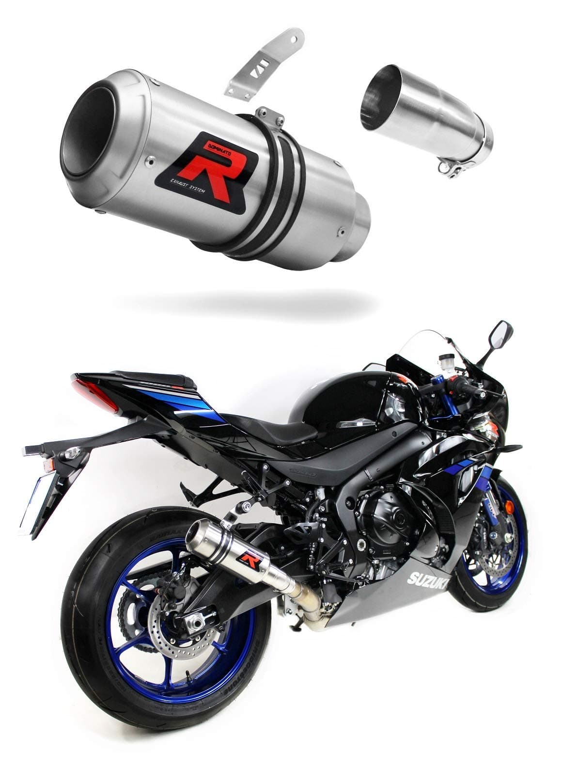 DOMINATOR Exhaust Silencer Muffler GP compatible with GSXR 1000 L7 2017-2020