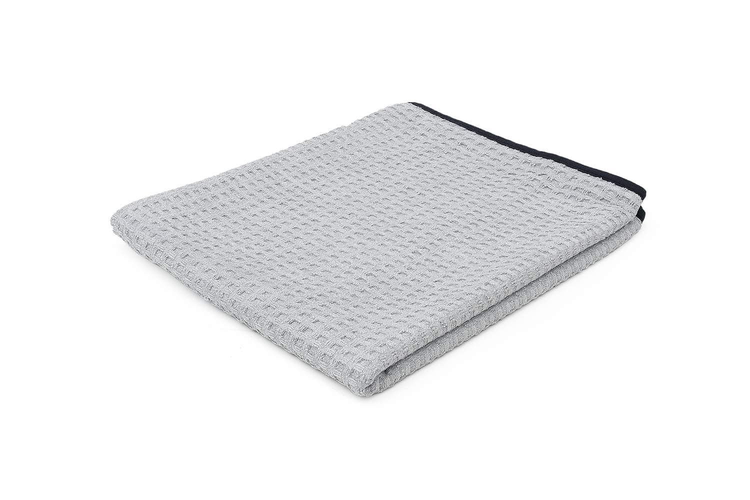 The Big One - Waffle-Weave Microfiber Drying Towel; Super Absorbent for Car Washes, Detailing, and More; Buttersoft Suede Edges; Scratch-Free, 450GSM, 25in x 40in, Grey