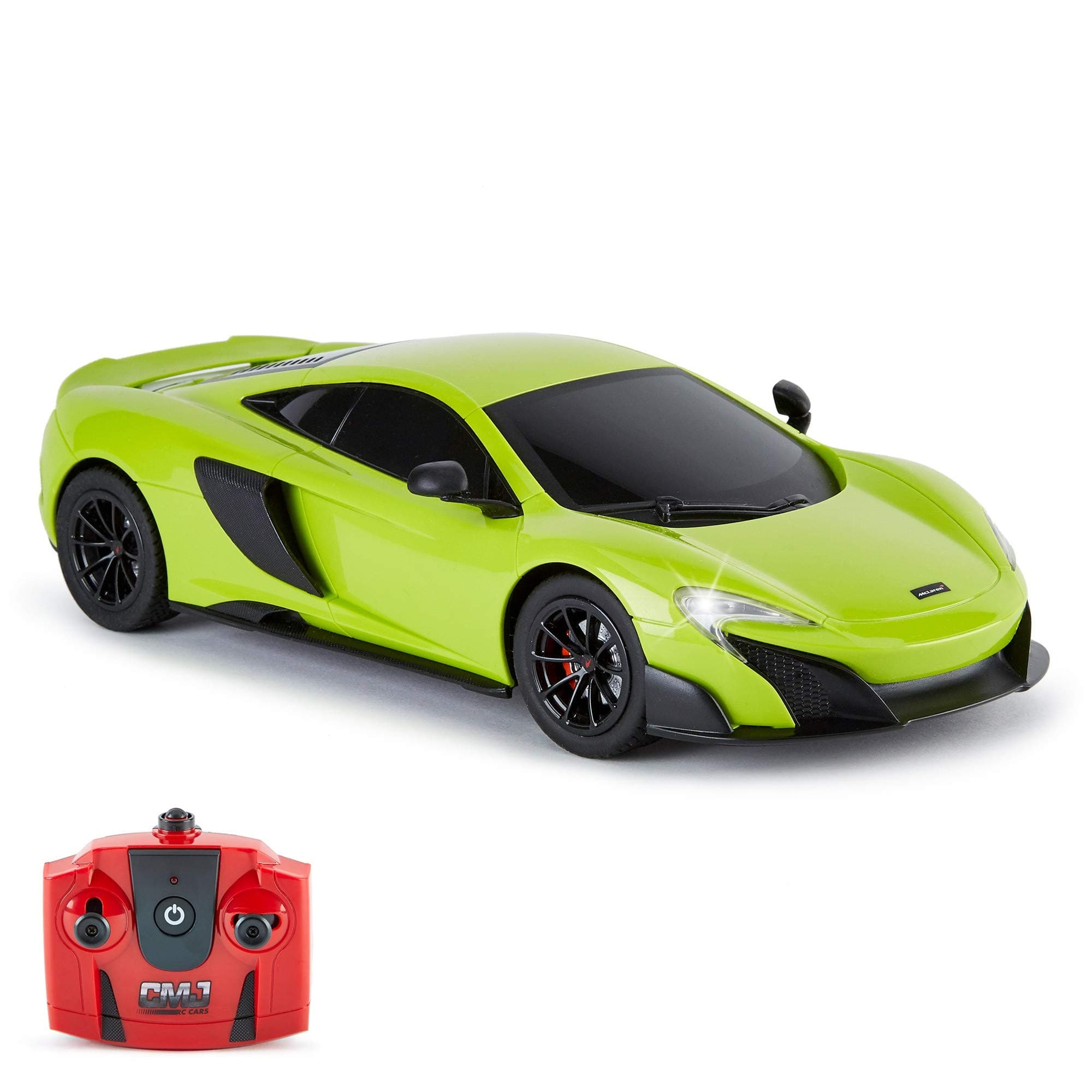 McLaren 675LT Officially Licensed Remote Control Car 1:18 Scale Working Lights 2.4Ghz Green